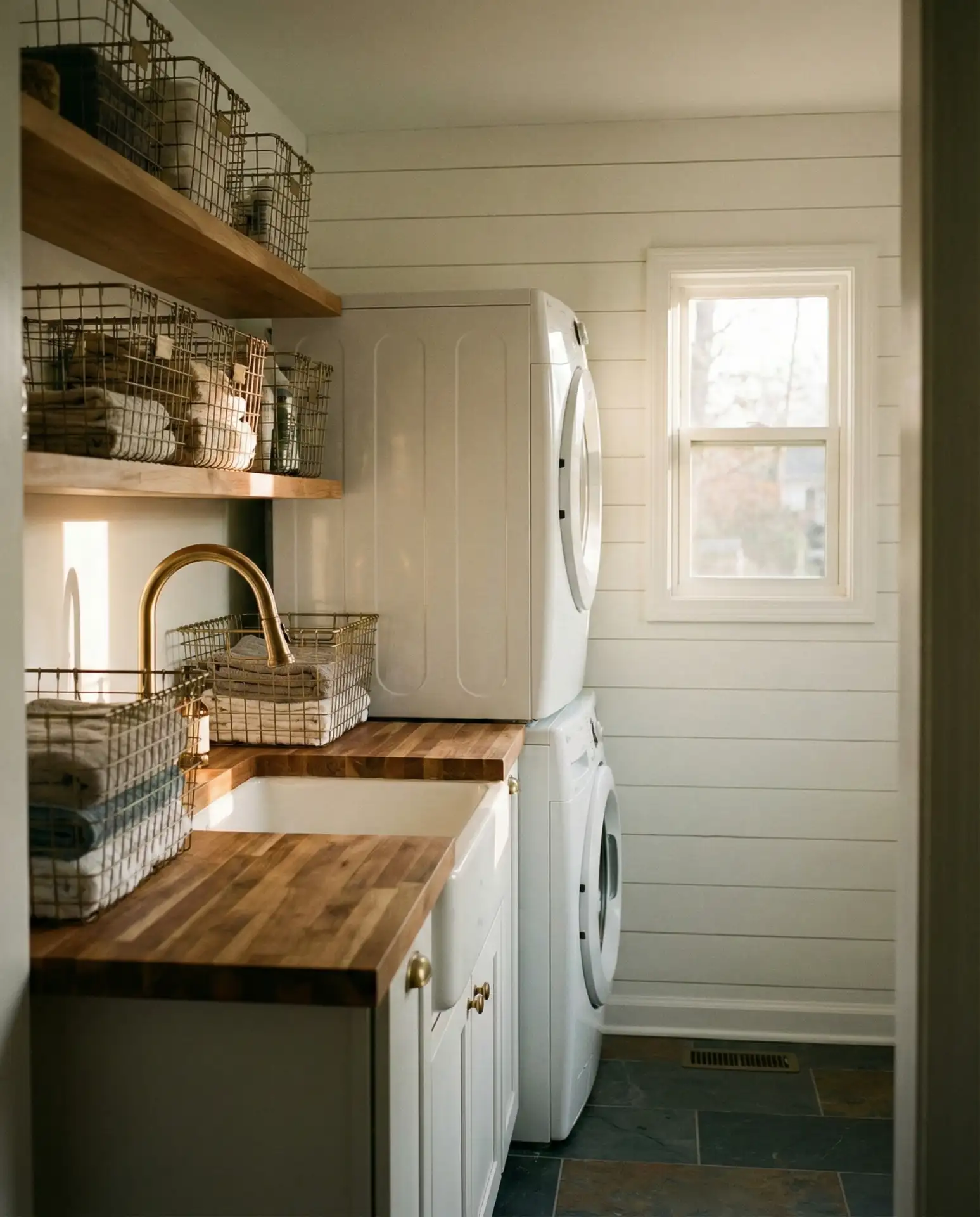 Farmhouse-Style Shiplap Accent Wall 1