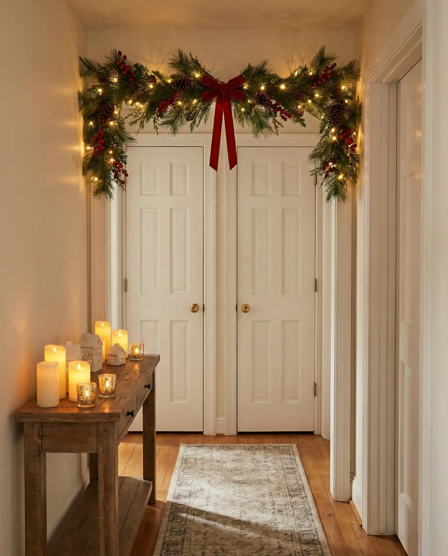 Festive Christmas Hallway Lighting 1