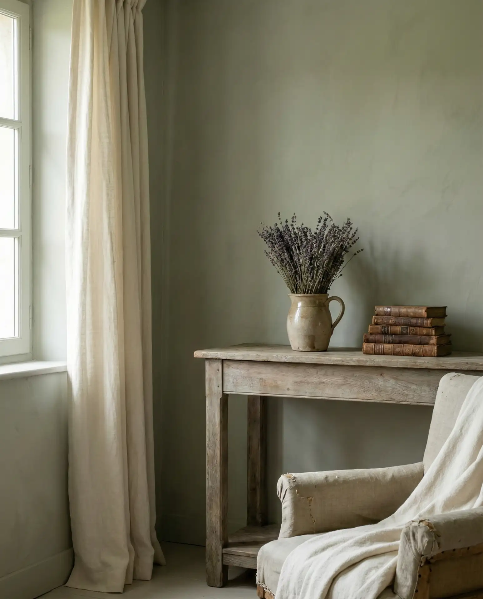 French Country Cottage Living Room with Vintage Charm 2