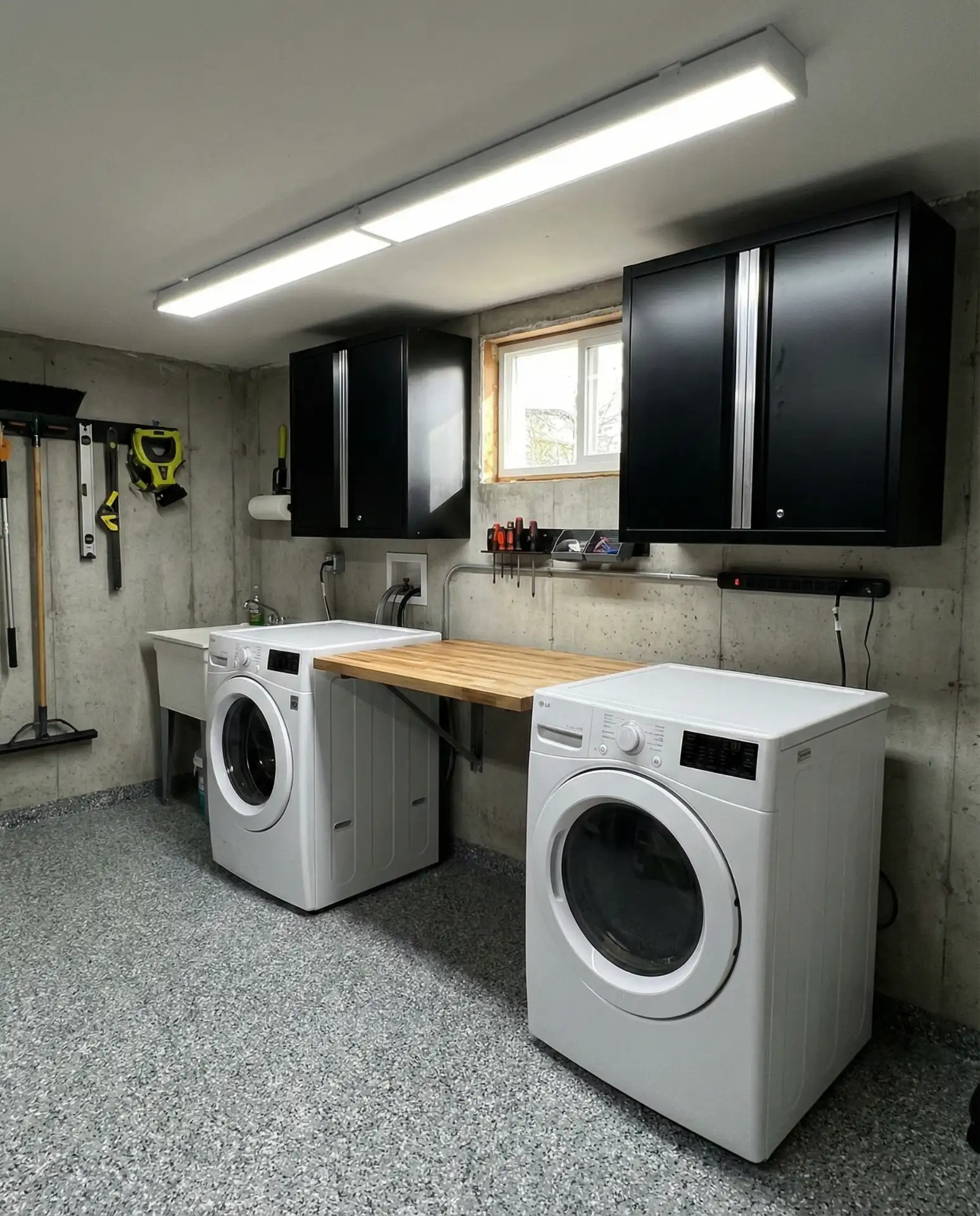 Garage Conversion with Epoxy Floor 1