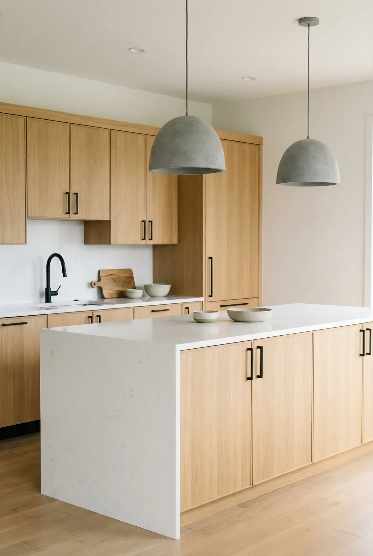 Grey Concrete Dome Pendants 2