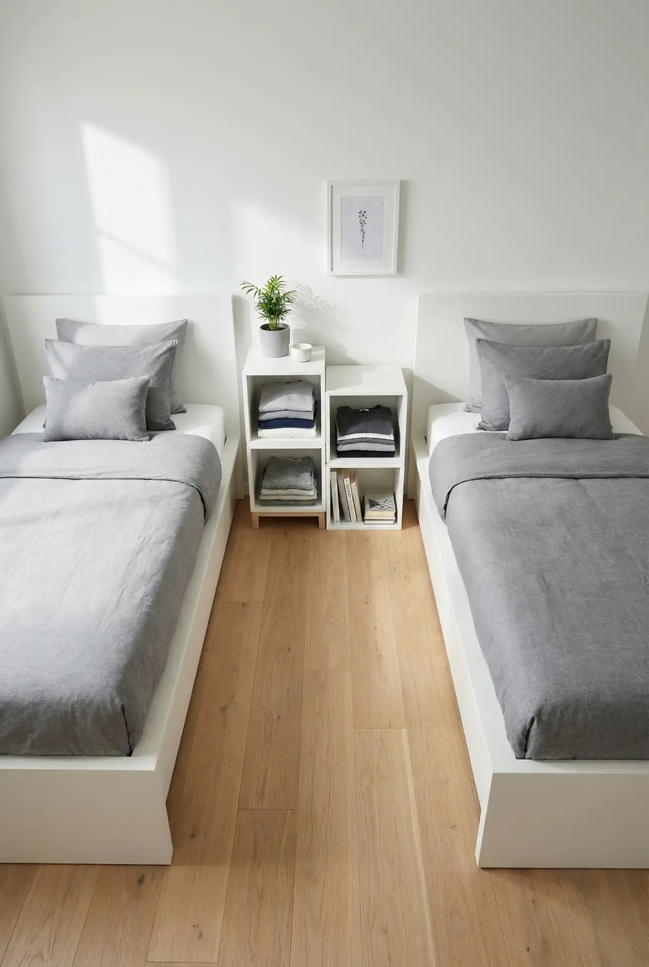 IKEA Twin Bedroom with Modular Efficiency 2