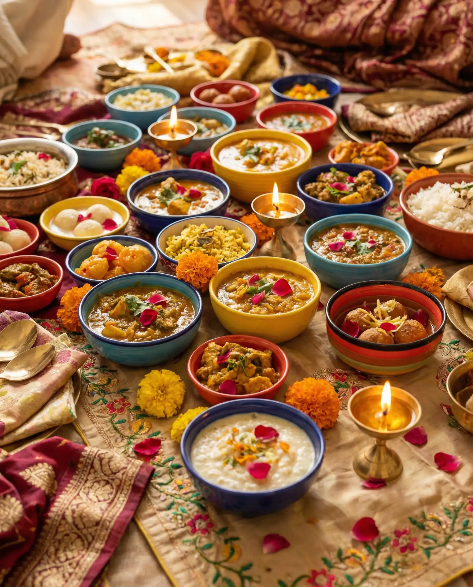Indian-Inspired Colorful Spice Buffet 2
