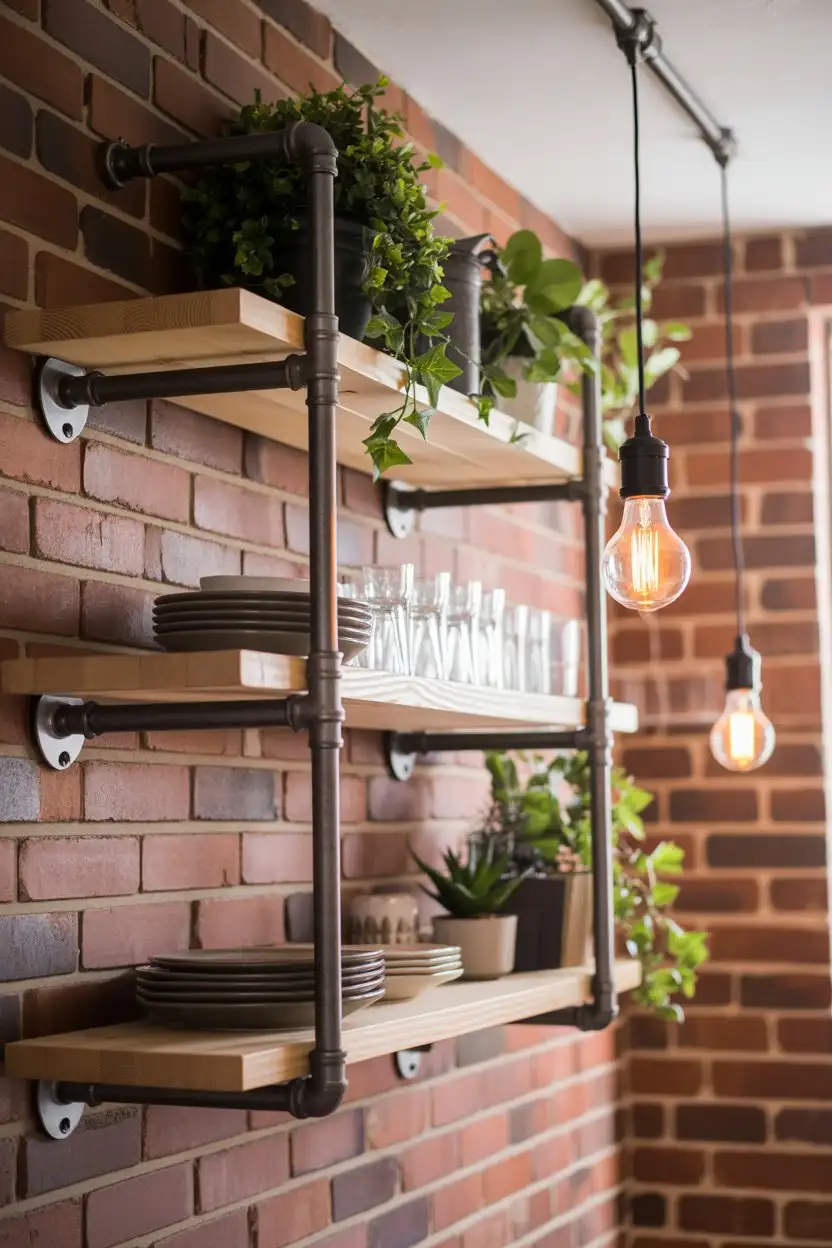 Industrial Pipe Shelving 2