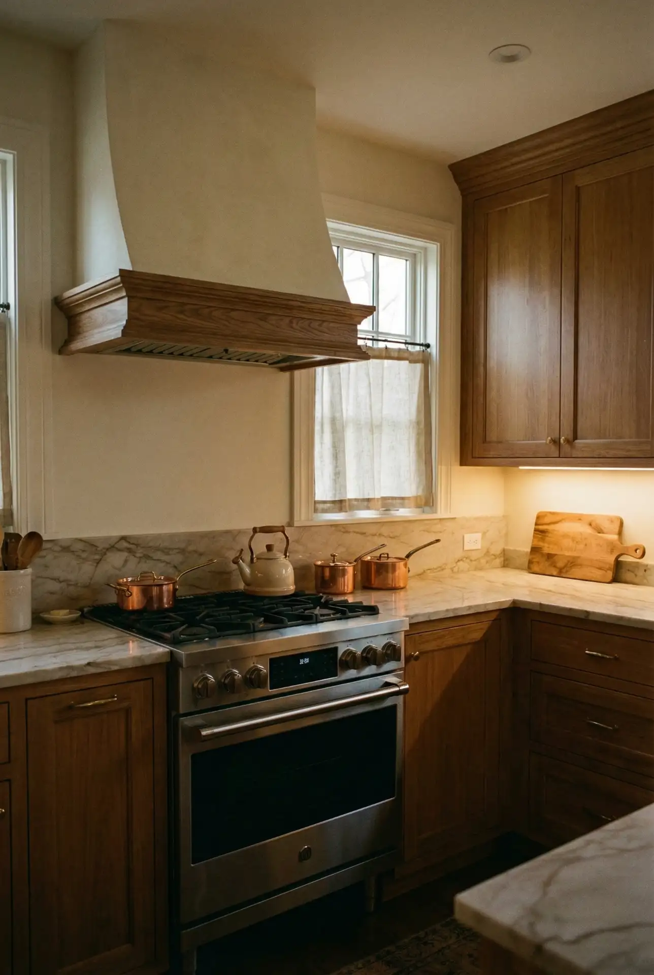 Kitchen With Corner Stove Placement 1