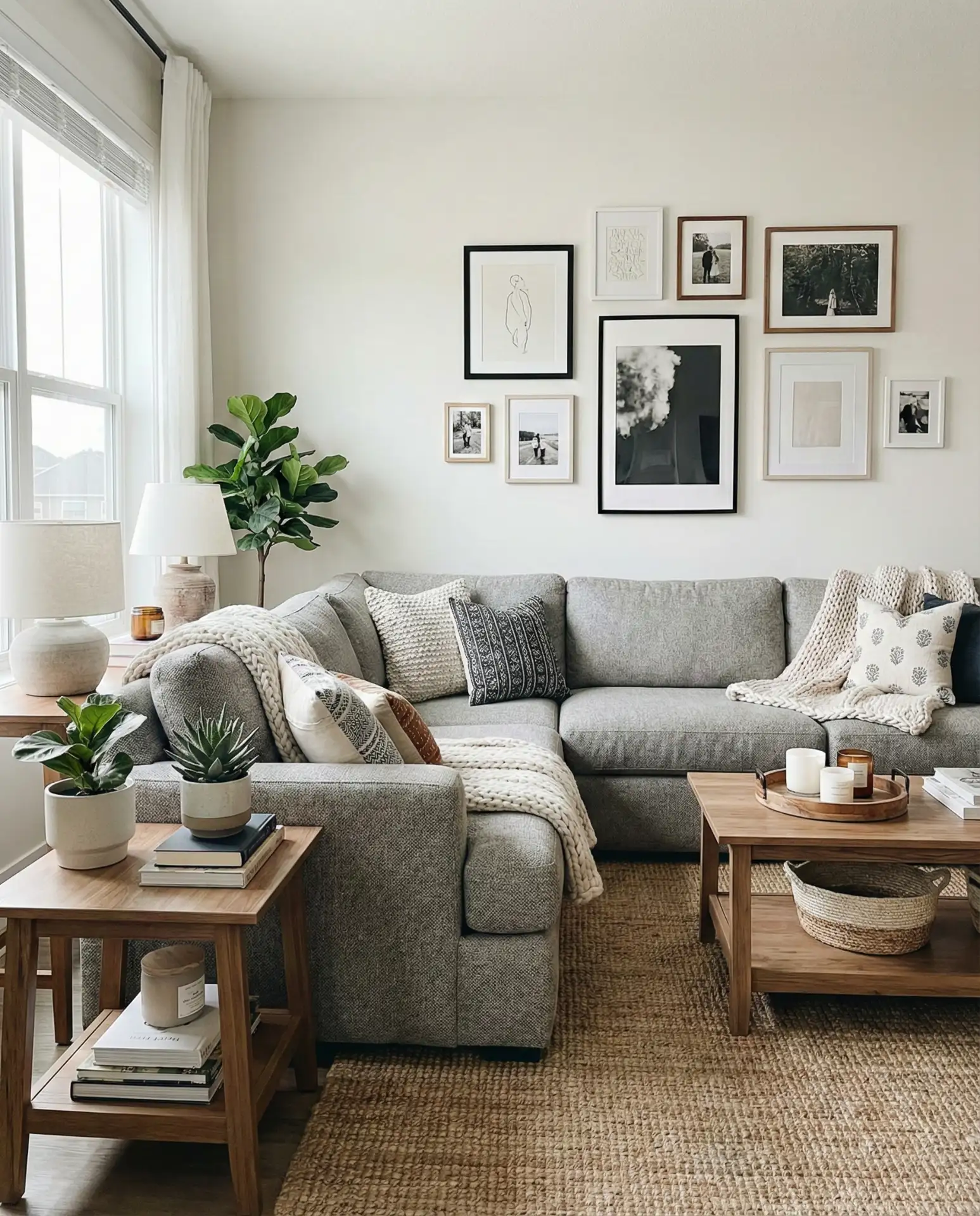 Living Room Decor with Sectional as Anchor 1