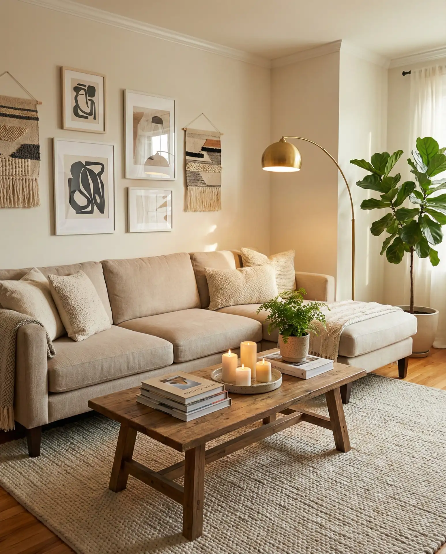 Living Room Decor with Sectional as Anchor 2