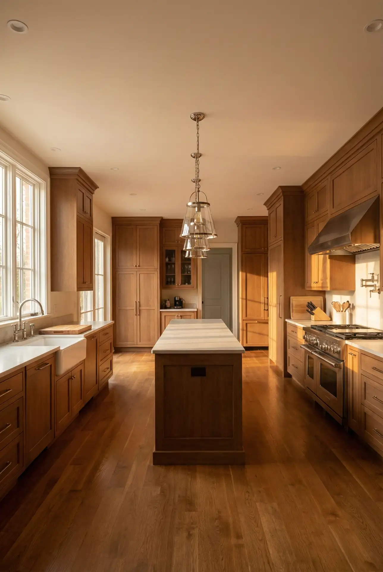 Long Kitchen With Dual Prep Zones 1