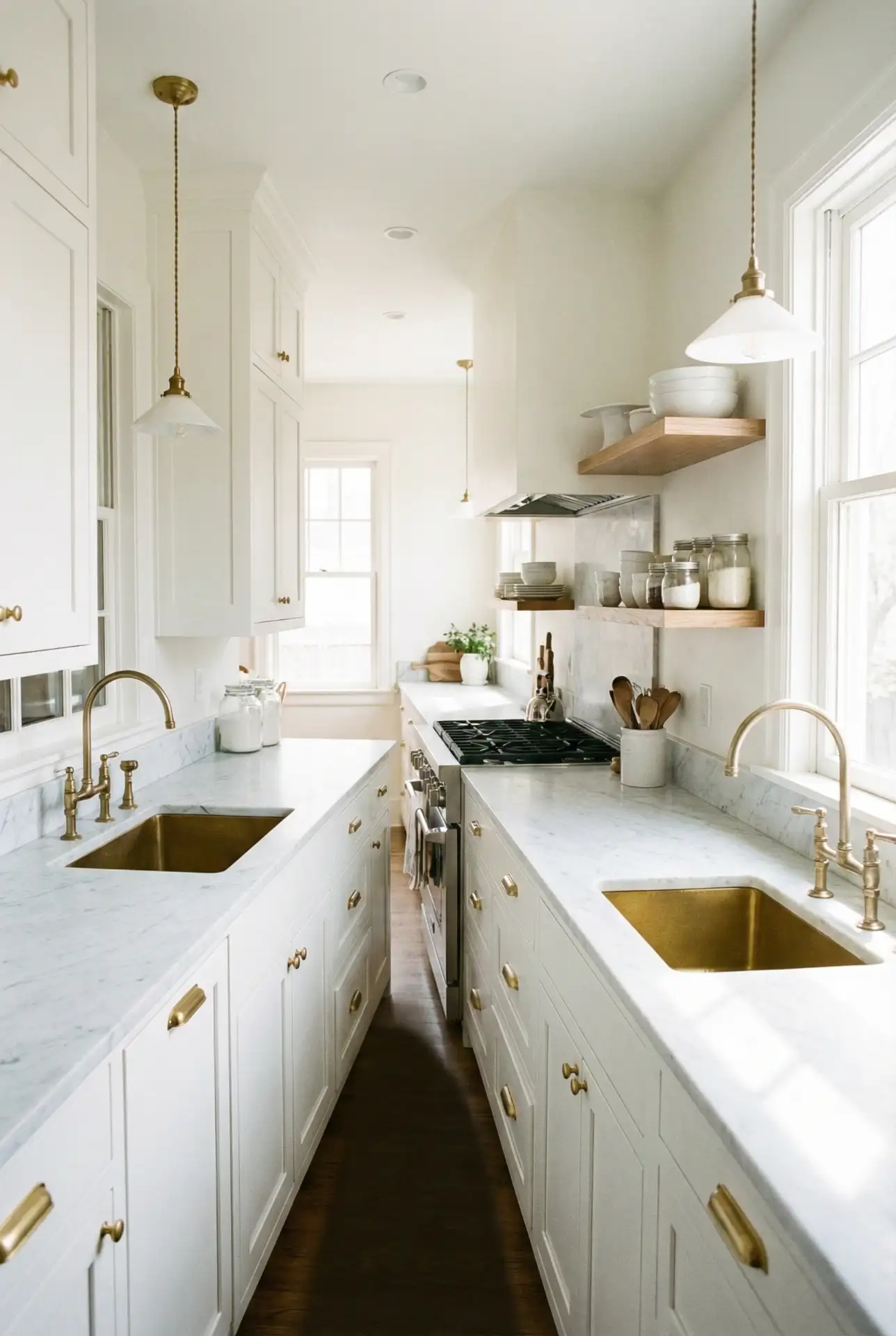 Long Kitchen With Dual Prep Zones 2