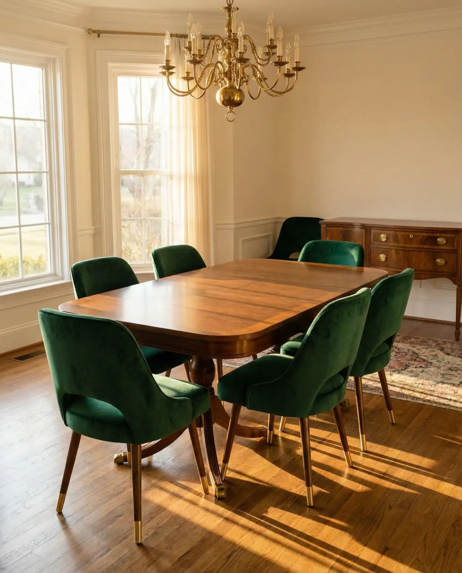 Luxe Velvet Dining Chairs in Jewel Tones 2