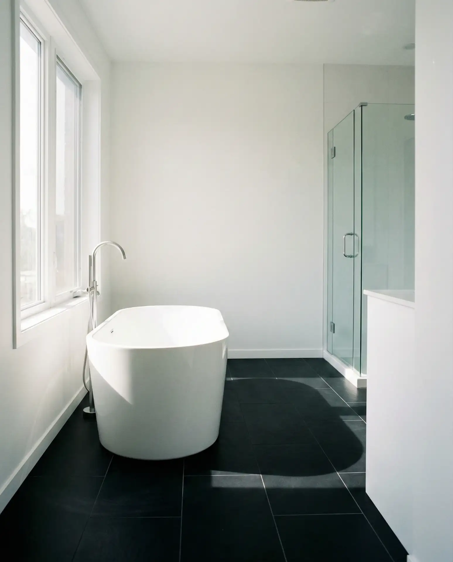 Matte Black Floor Tiles for Bold Contrast 2