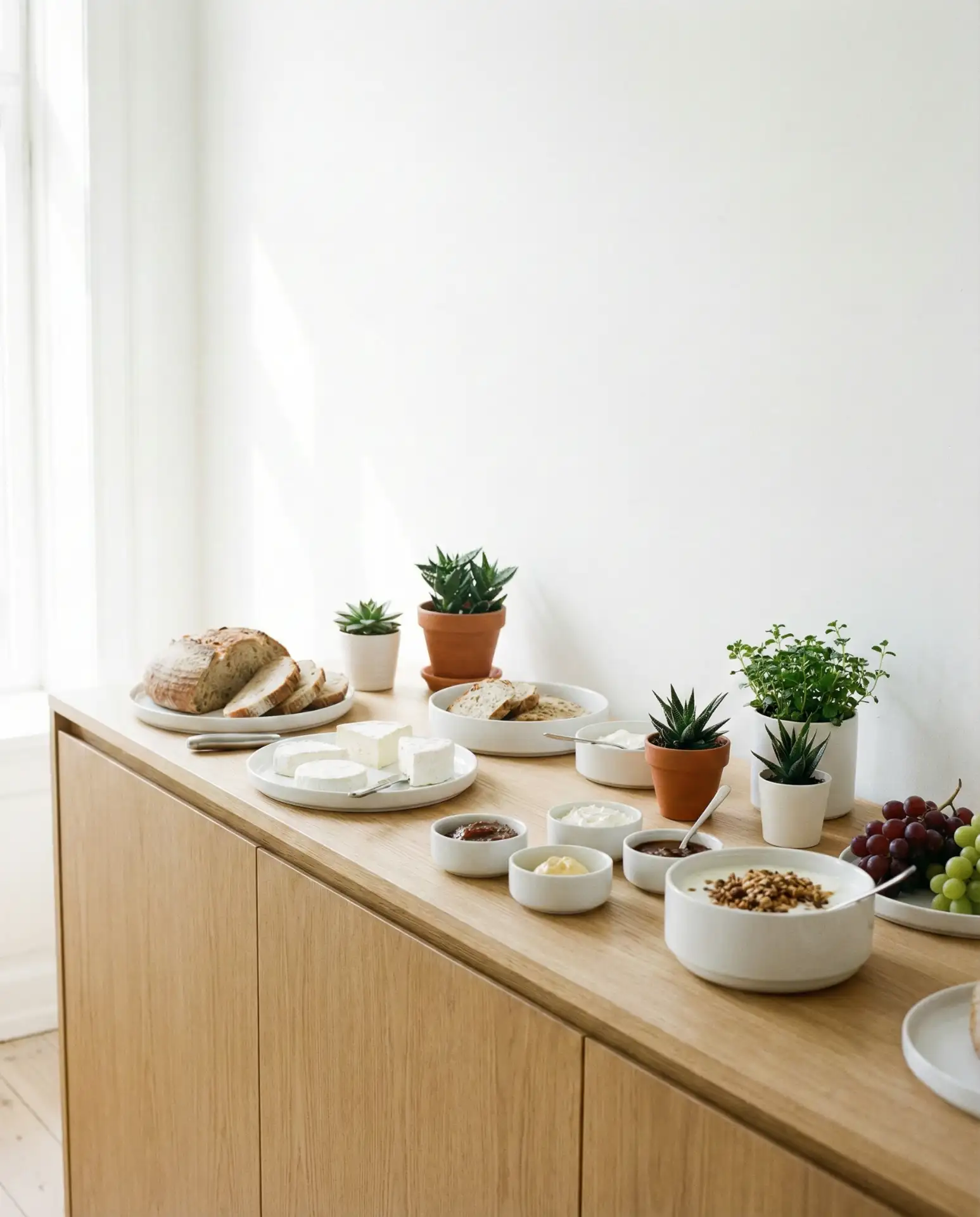 Minimalist Scandinavian White Buffet 1