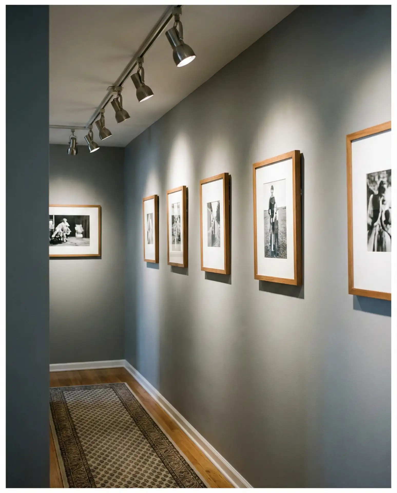 Minimalist Track Lighting for Narrow Passages 2