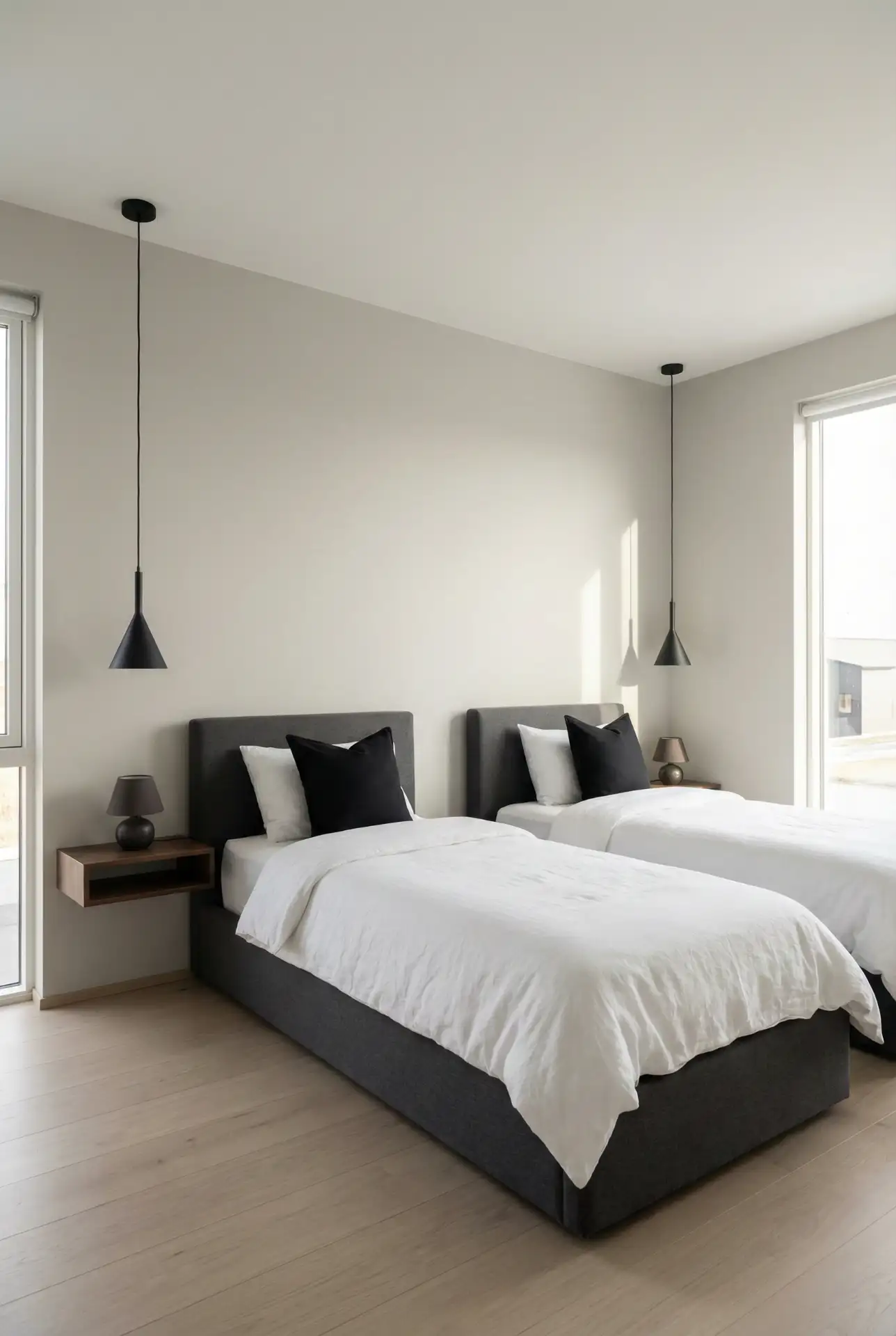 Modern Twin Bedroom with Clean Lines 2