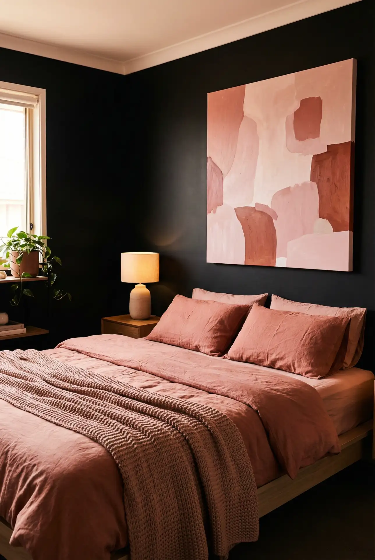 Moody Black with Pink Accents 2