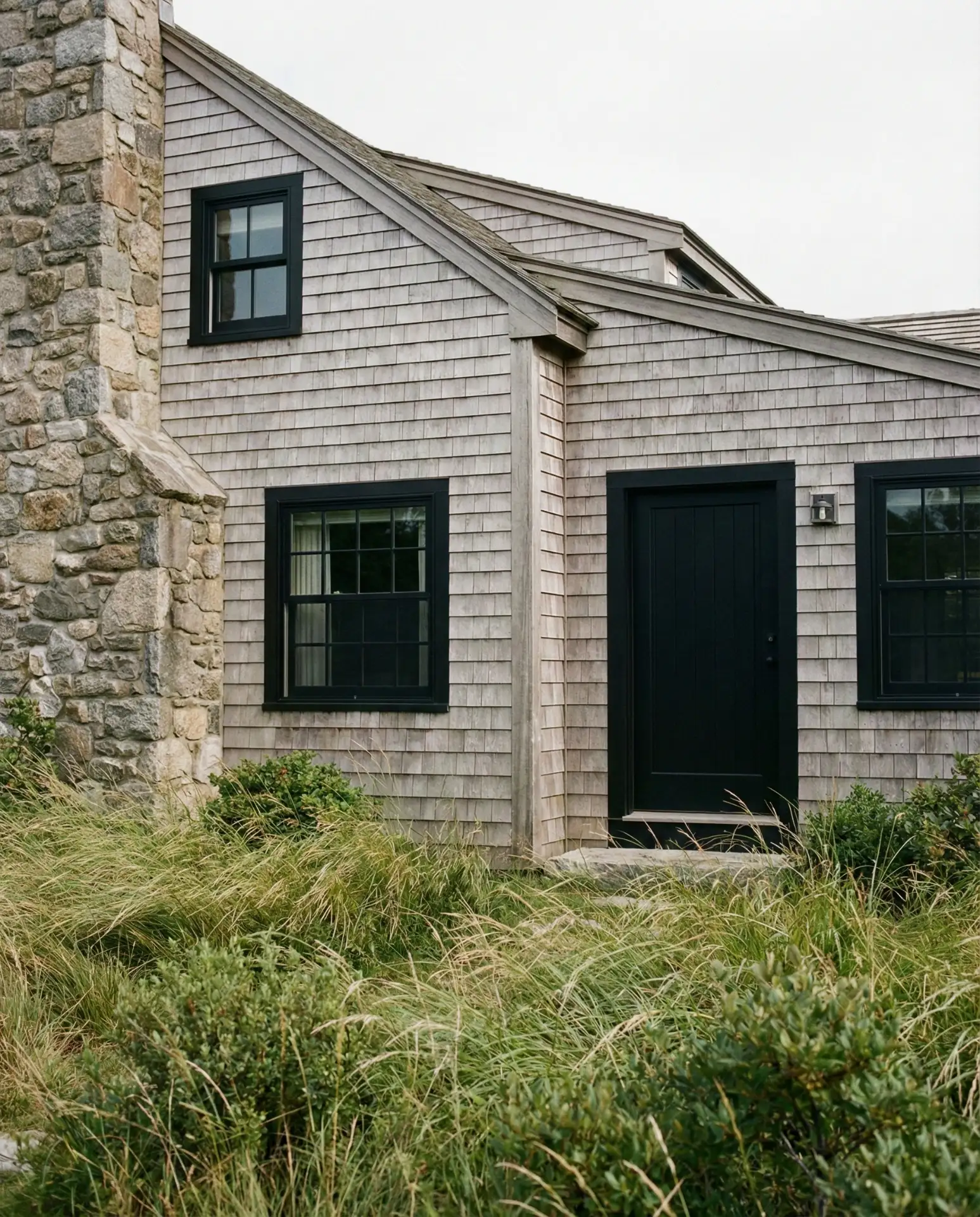 Natural Cedar with Black Windows 1