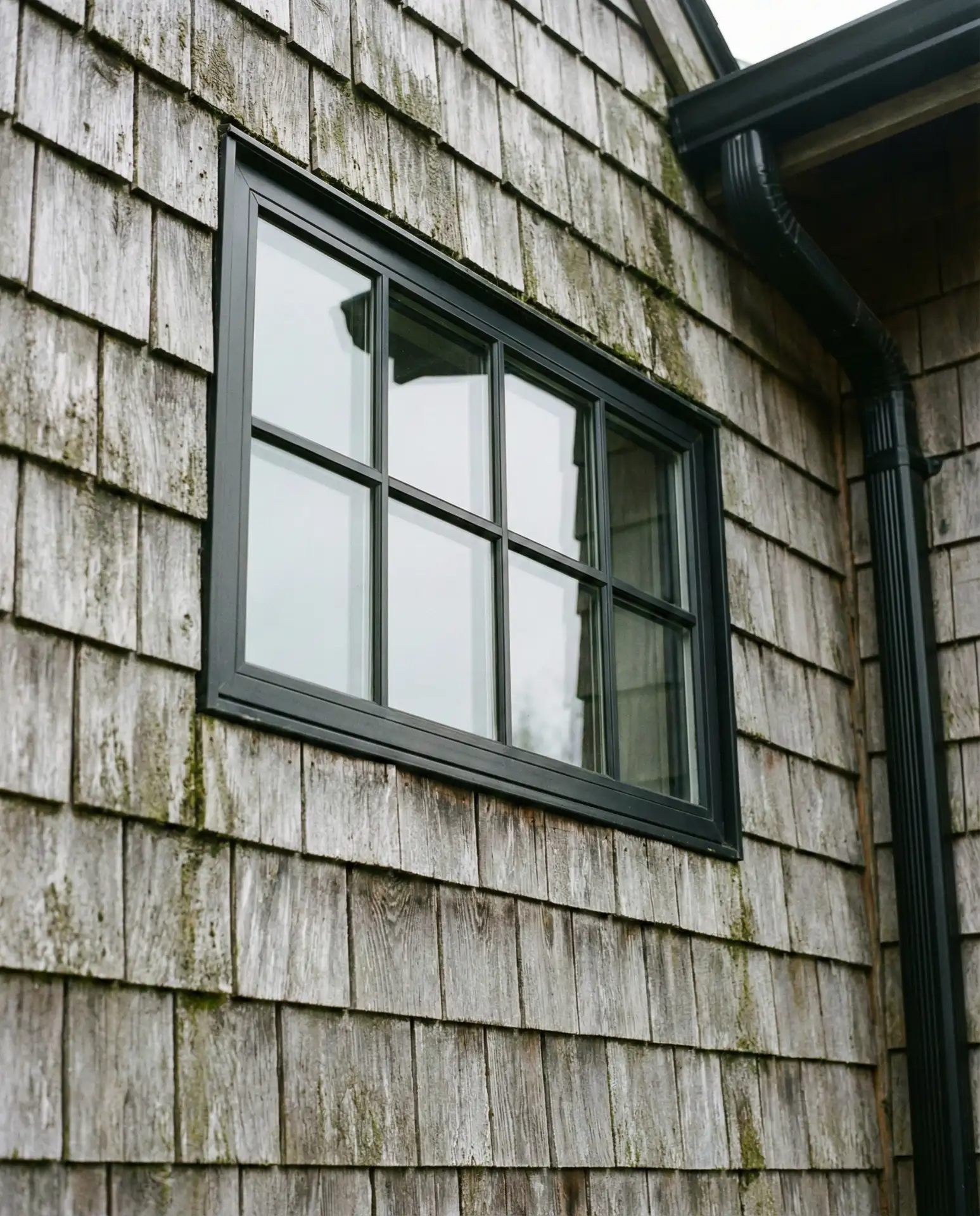 Natural Cedar with Black Windows 2