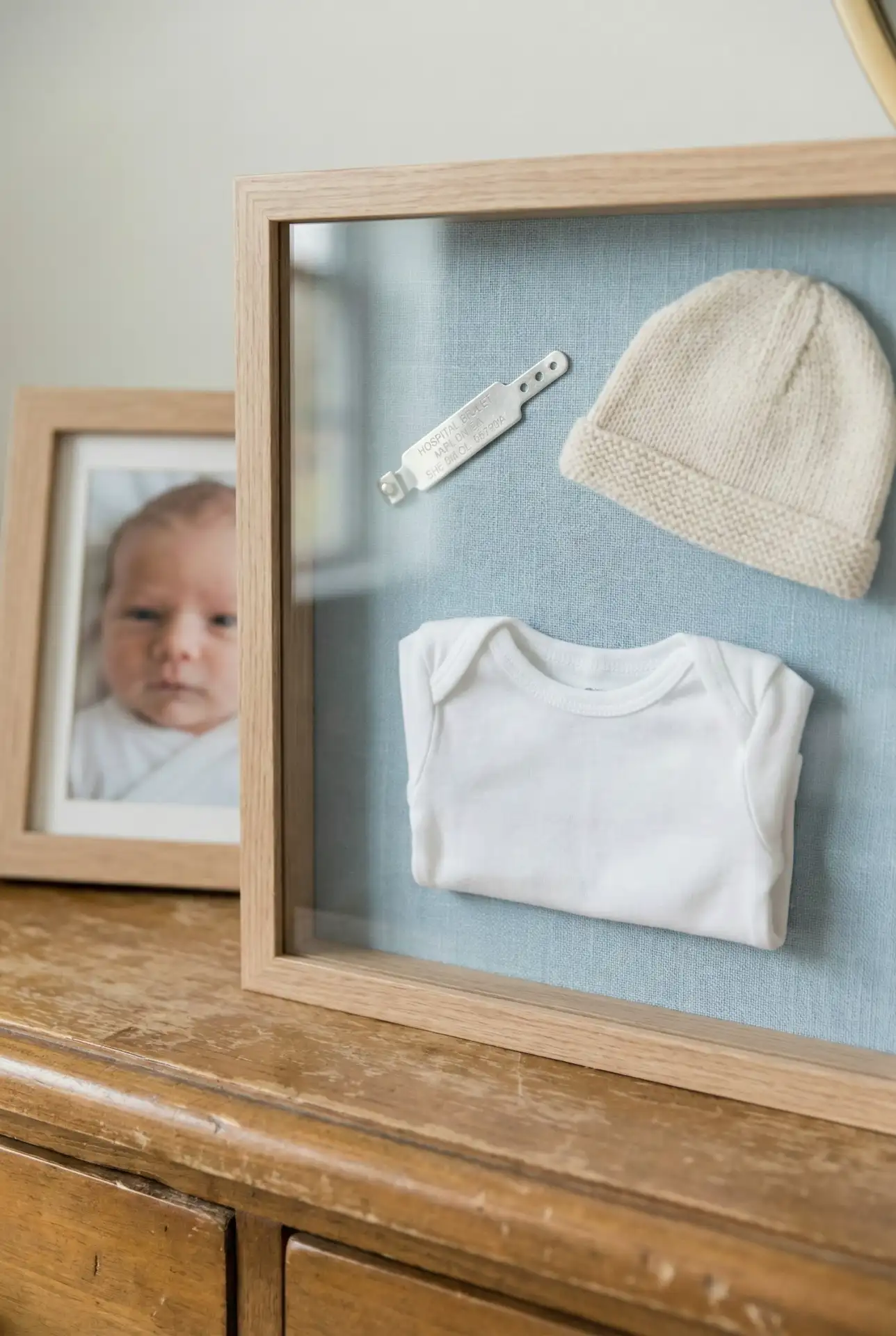 Newborn Hospital Bracelet and First Outfit 2