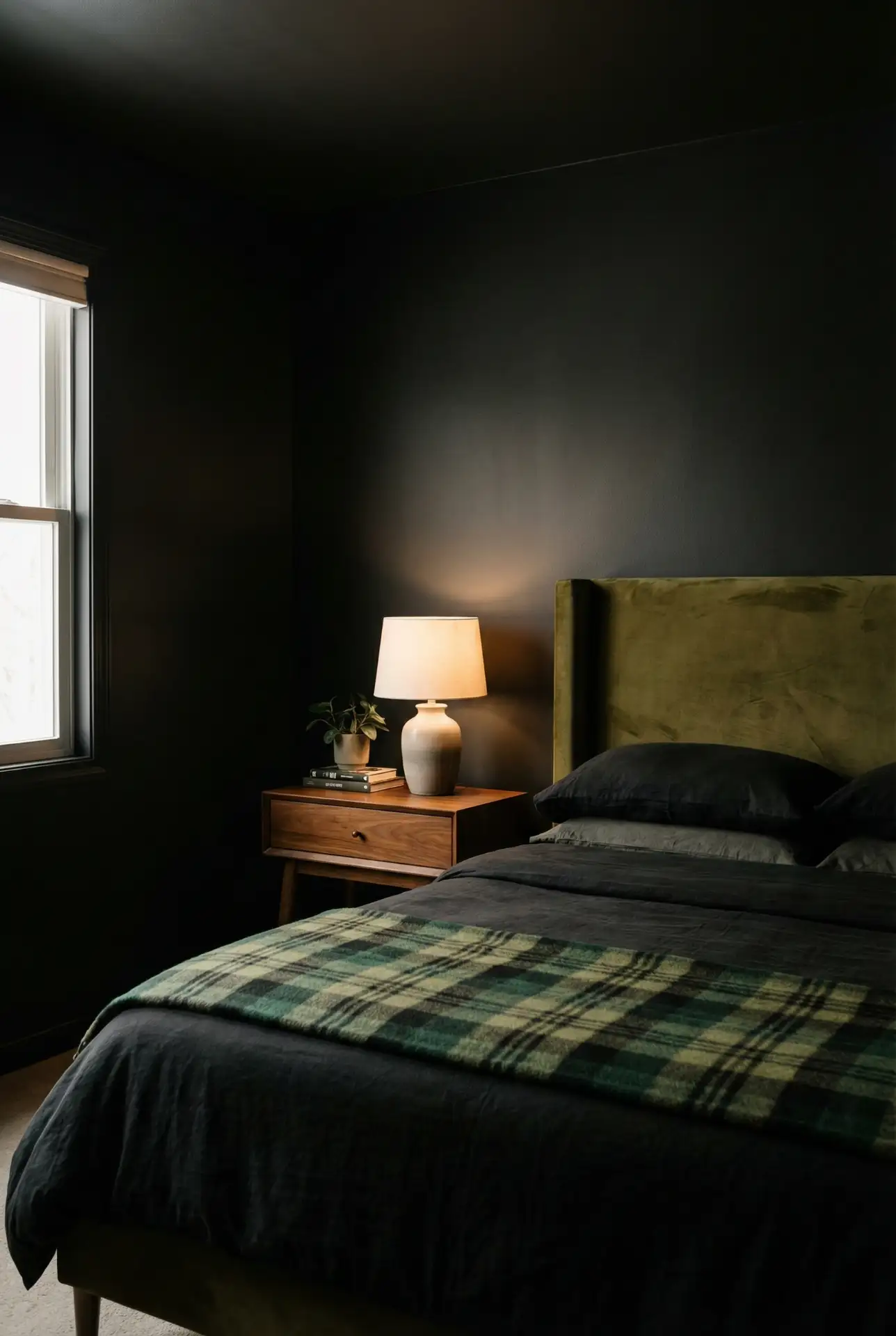 Olive Green and Black Depth 1