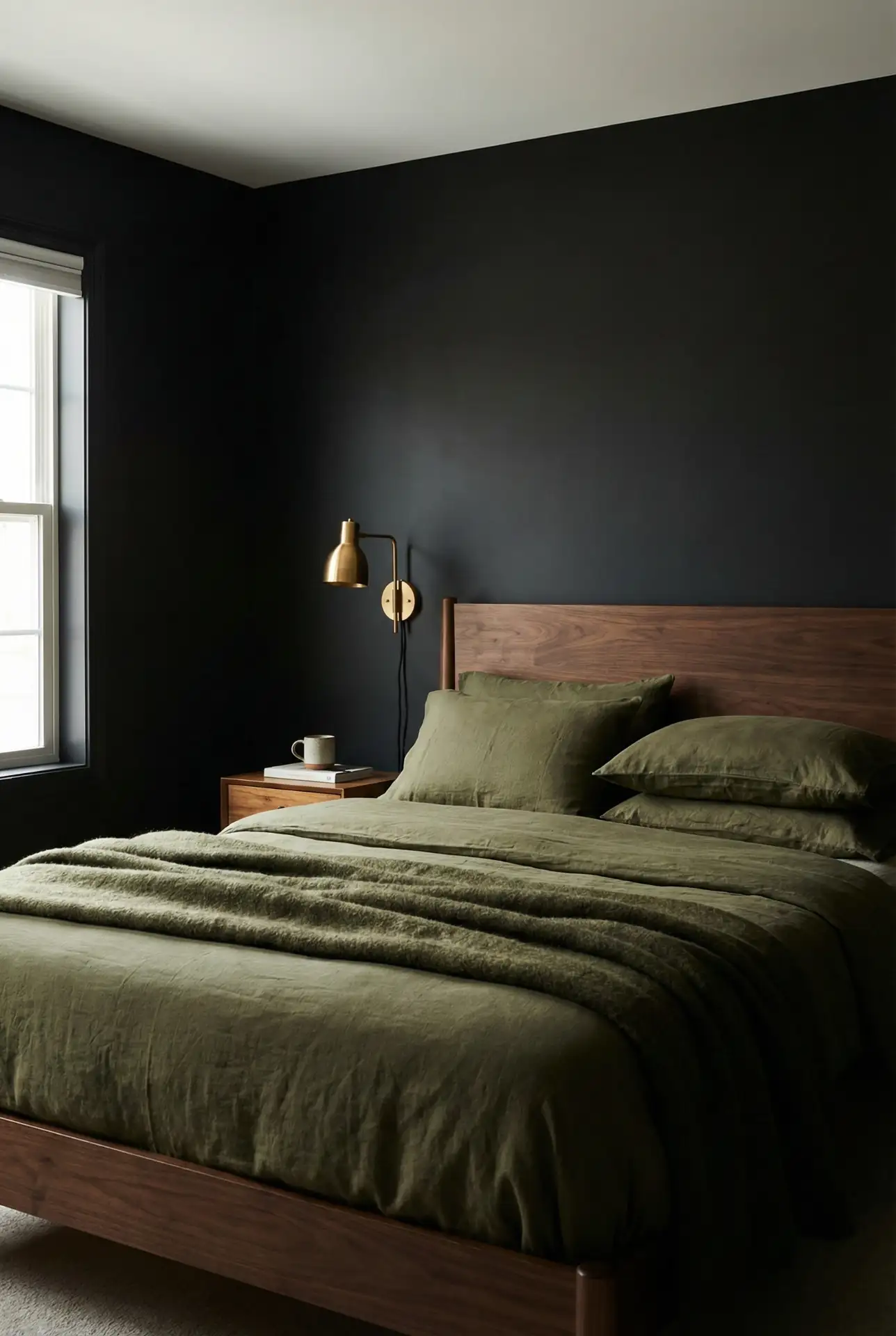 Olive Green and Black Depth 2