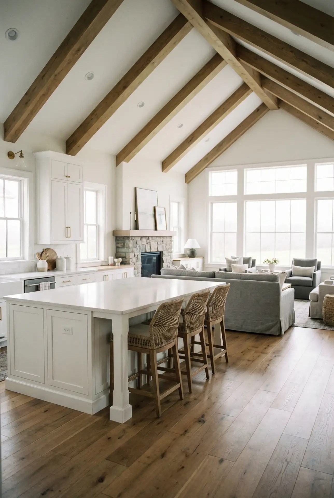 Open Kitchen Flowing Into Living Room 1