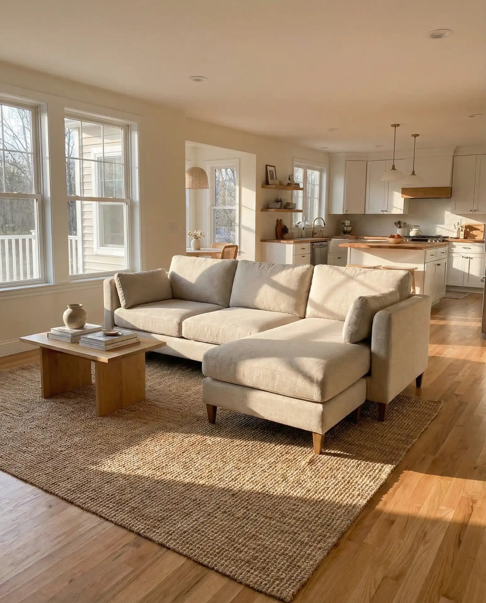 Open L-Shape Layout with Floating Placement 2