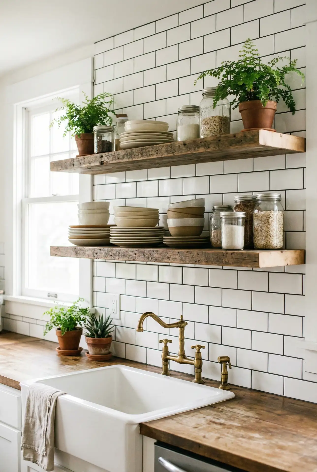 Open Shelving for Airy Minimalism 1