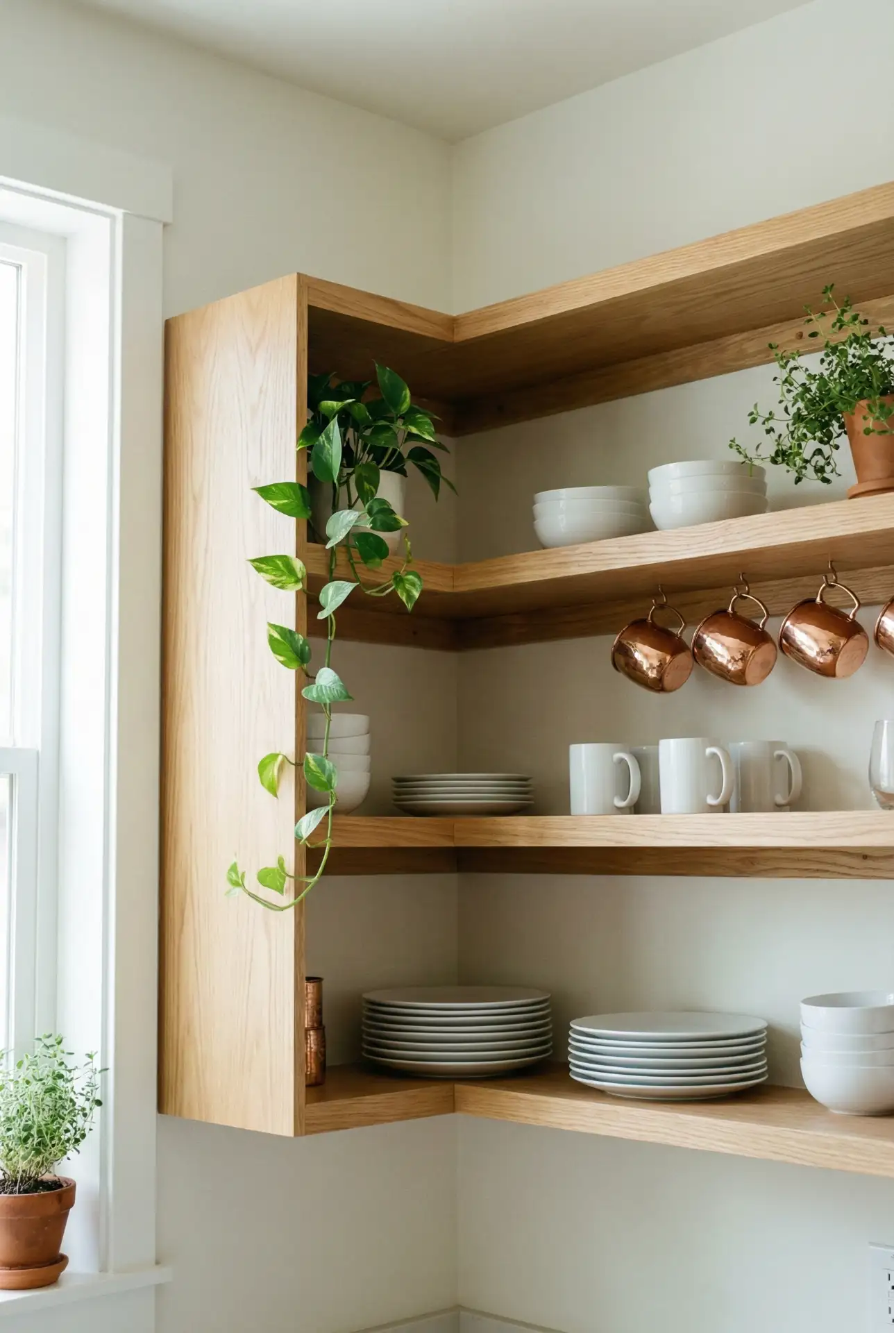 Open Shelving for Airy Minimalism 2
