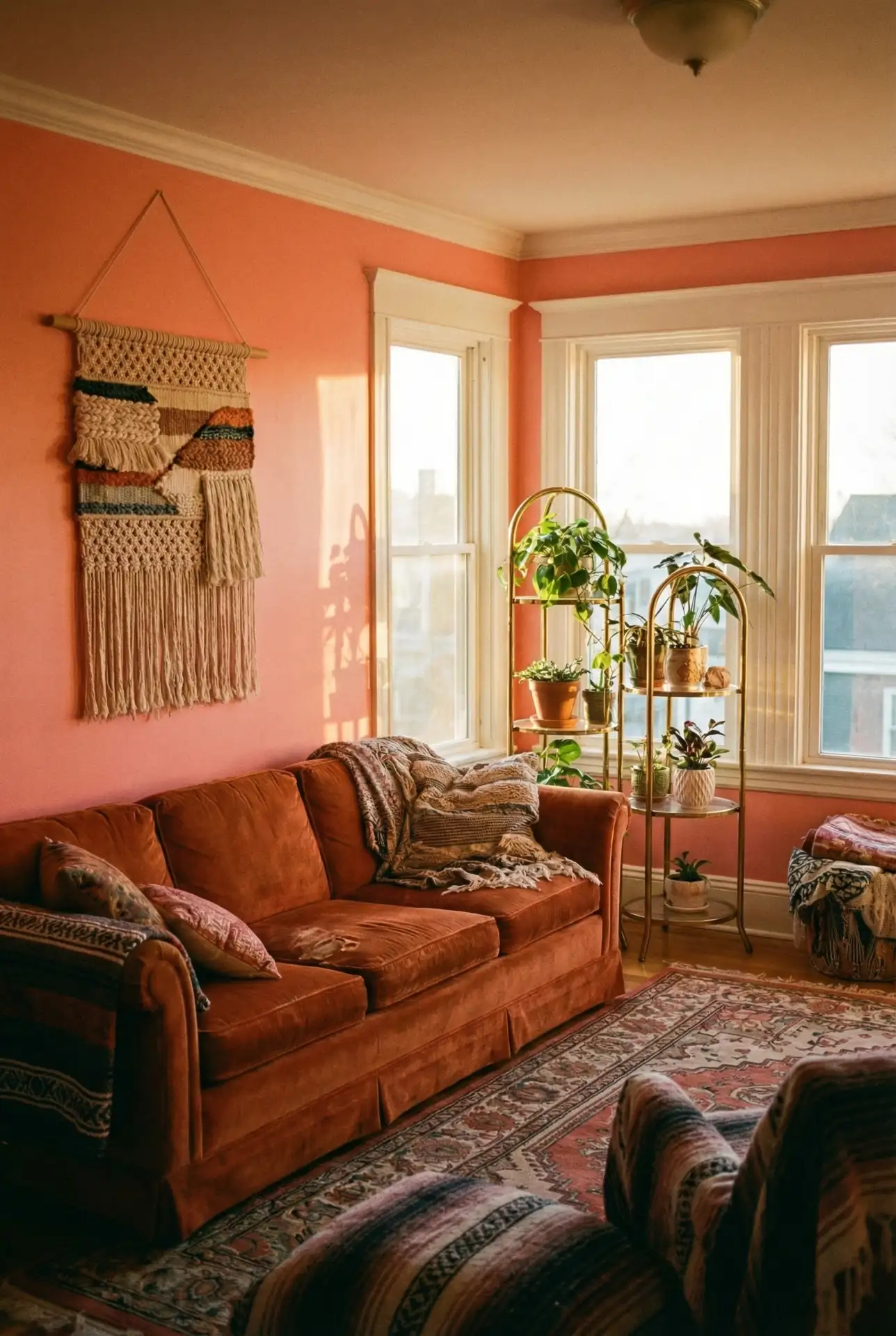 Orange and Pink Sunset-Inspired Space 1