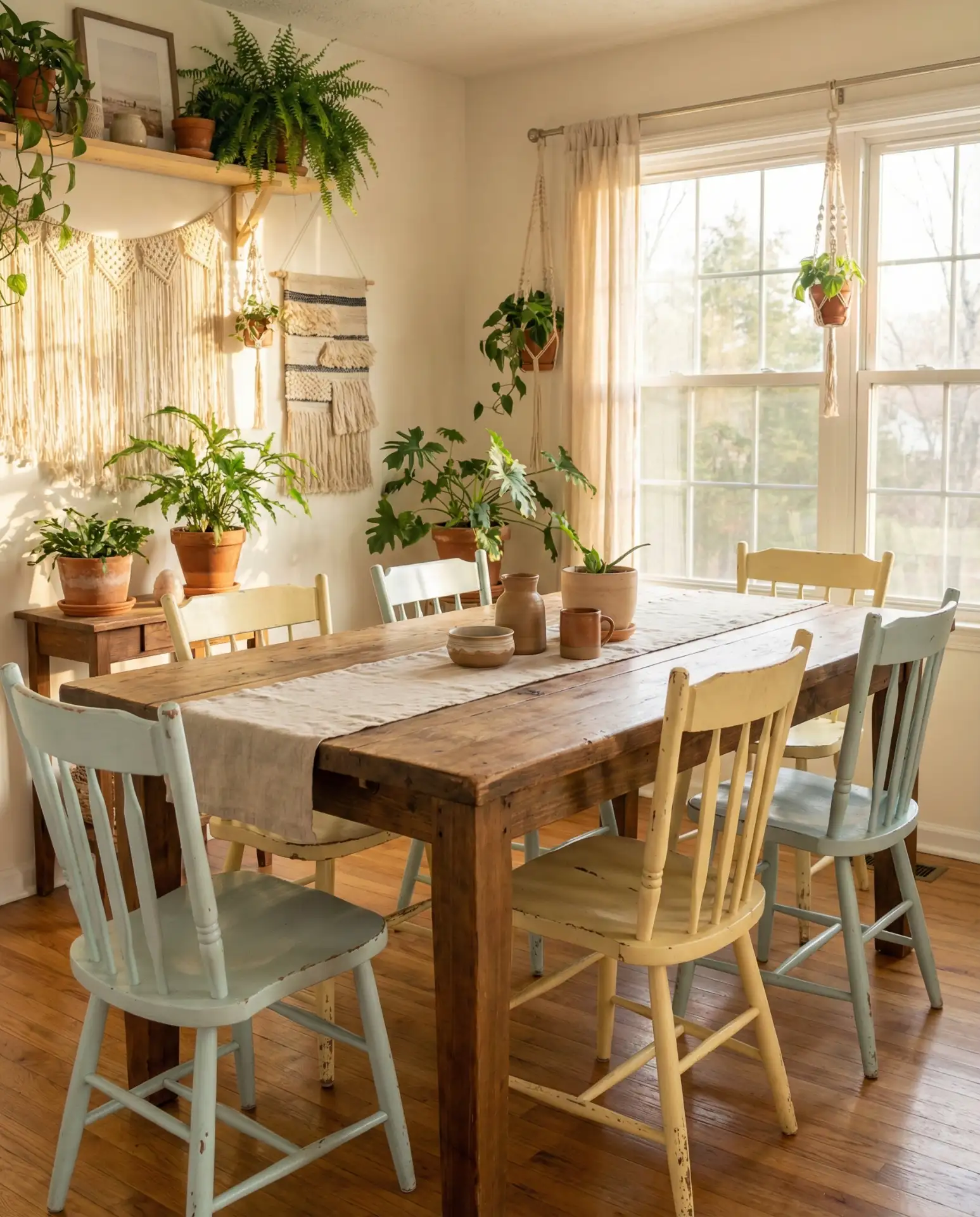 Painted Vintage Chairs for Personality 1