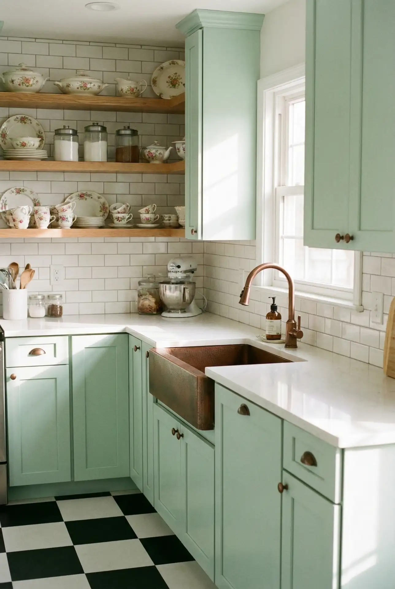 Pale Mint and Copper Accents 2