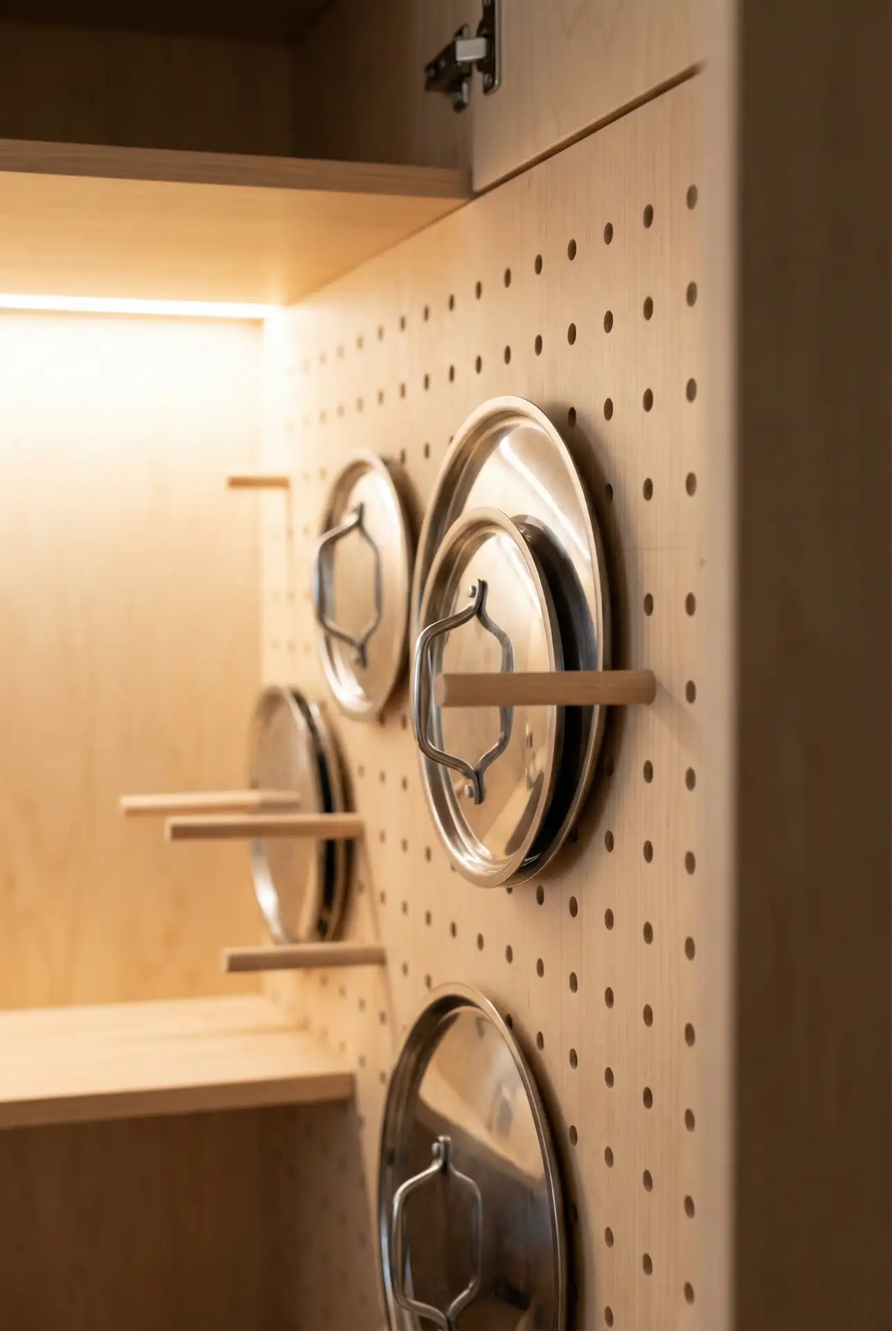 Pegboard Inserts for Pot and Pan Lids 2