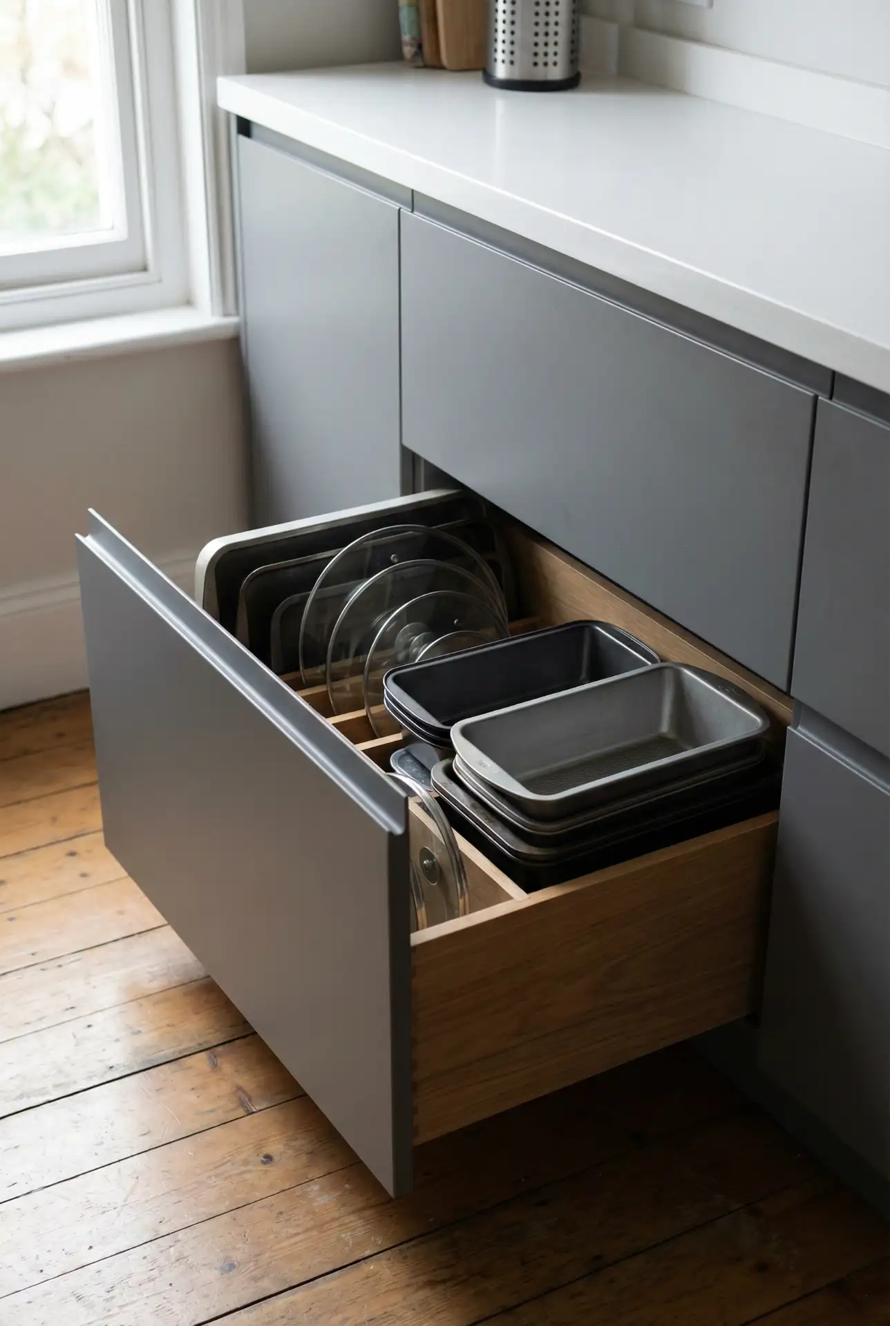 Pull-Out Drawer Organizers for Deep Cabinets 2