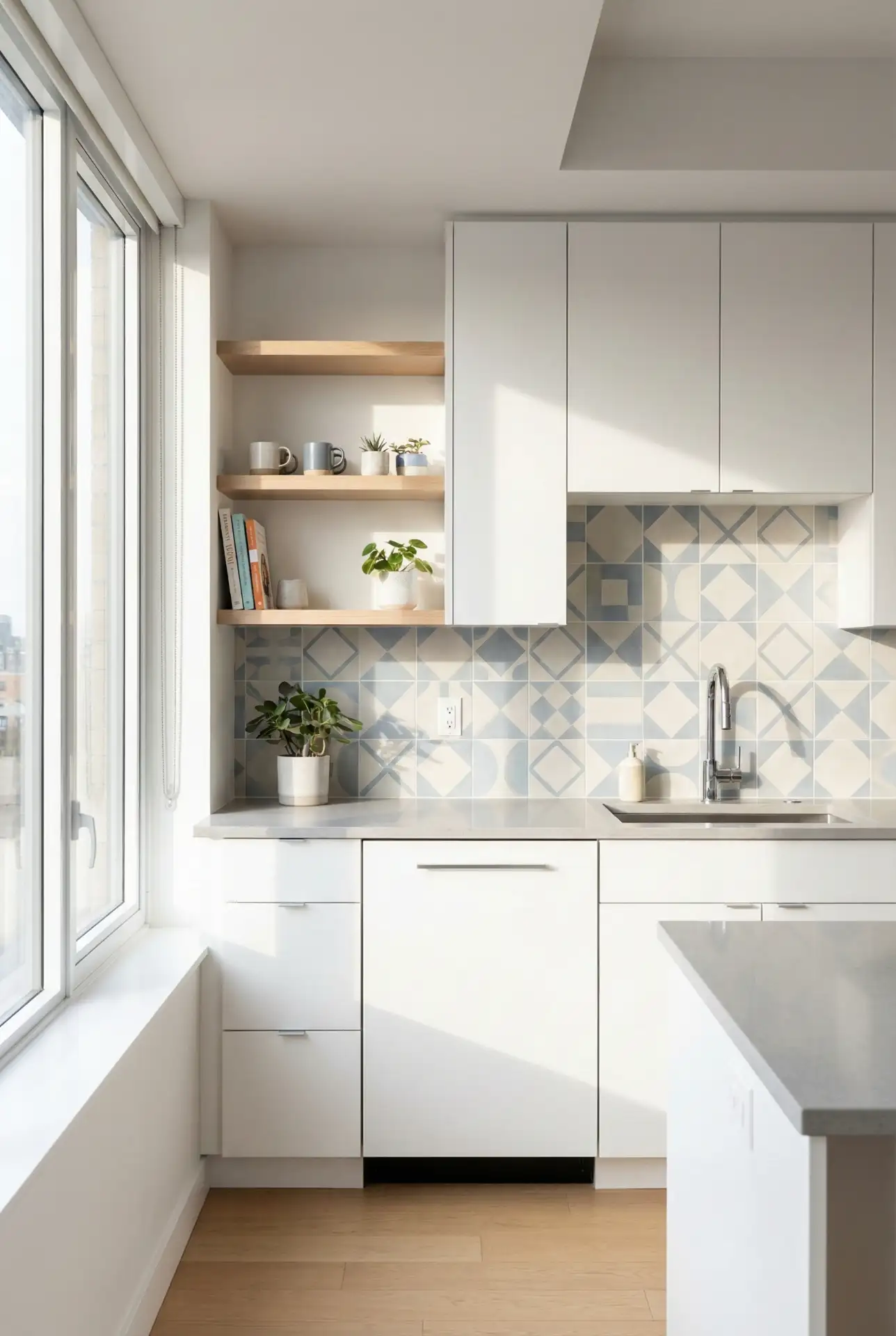 Renter-Friendly Peel-and-Stick Backsplash Upgrade 1