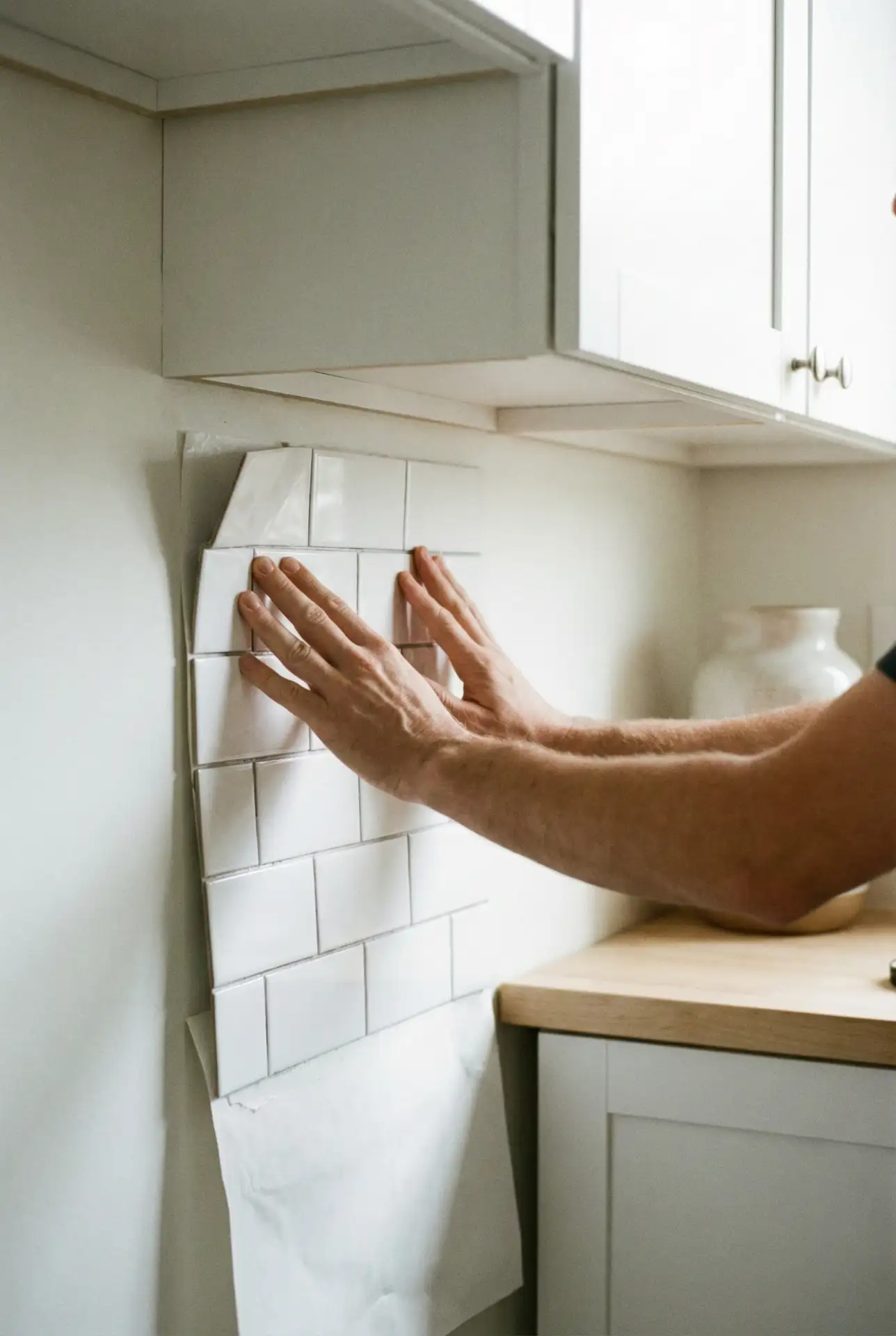 Renter-Friendly Peel-and-Stick Backsplash Upgrade 2