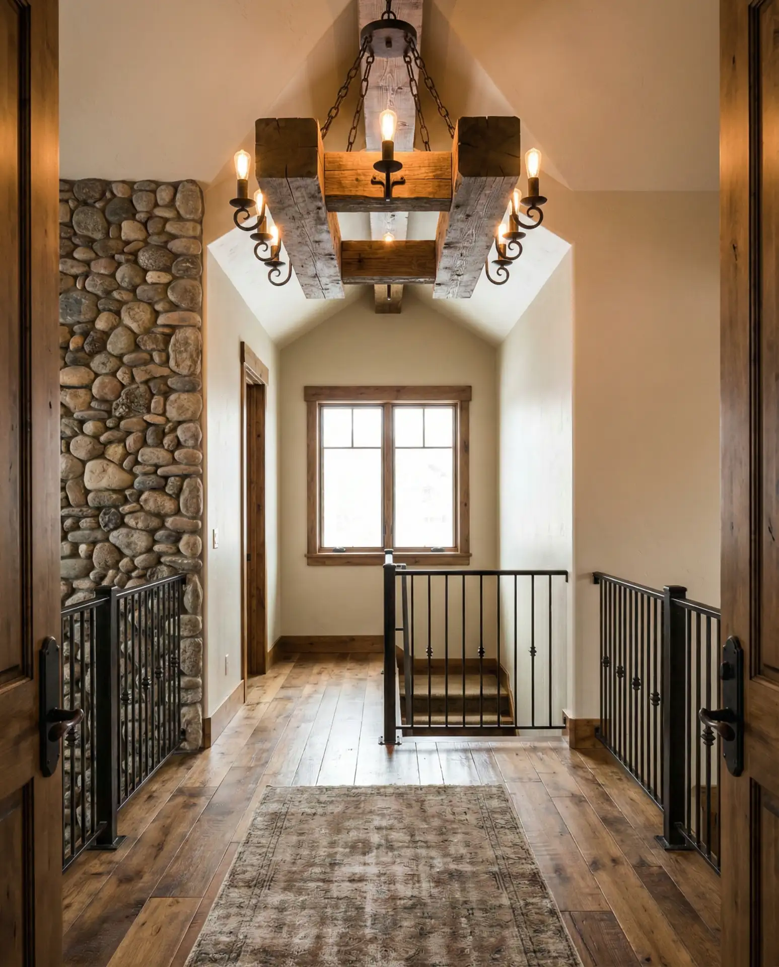 Rustic Wood Beam Fixtures for Mountain Homes 1