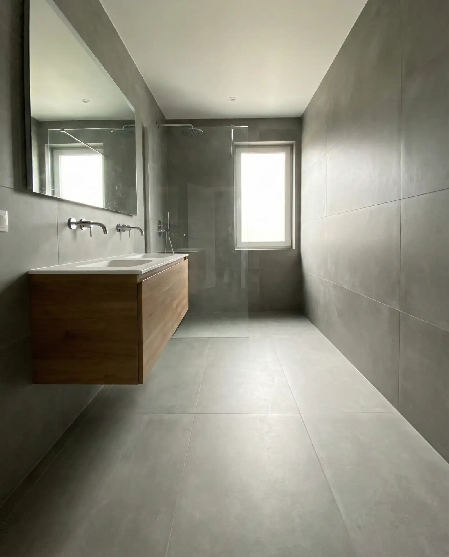 Sleek Large-Format Gray Tiles 2