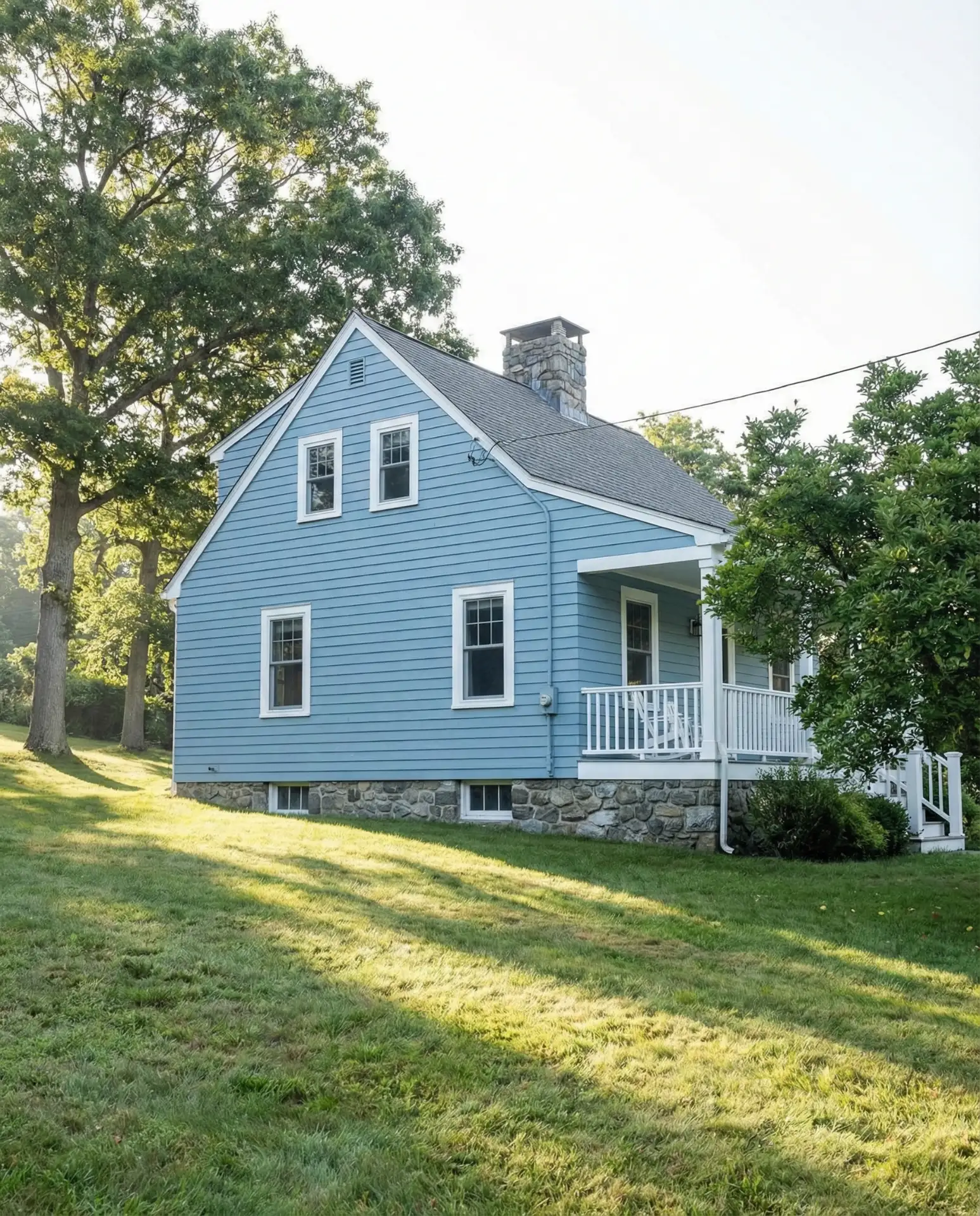 Soft Blue with Natural Stone Foundation 1