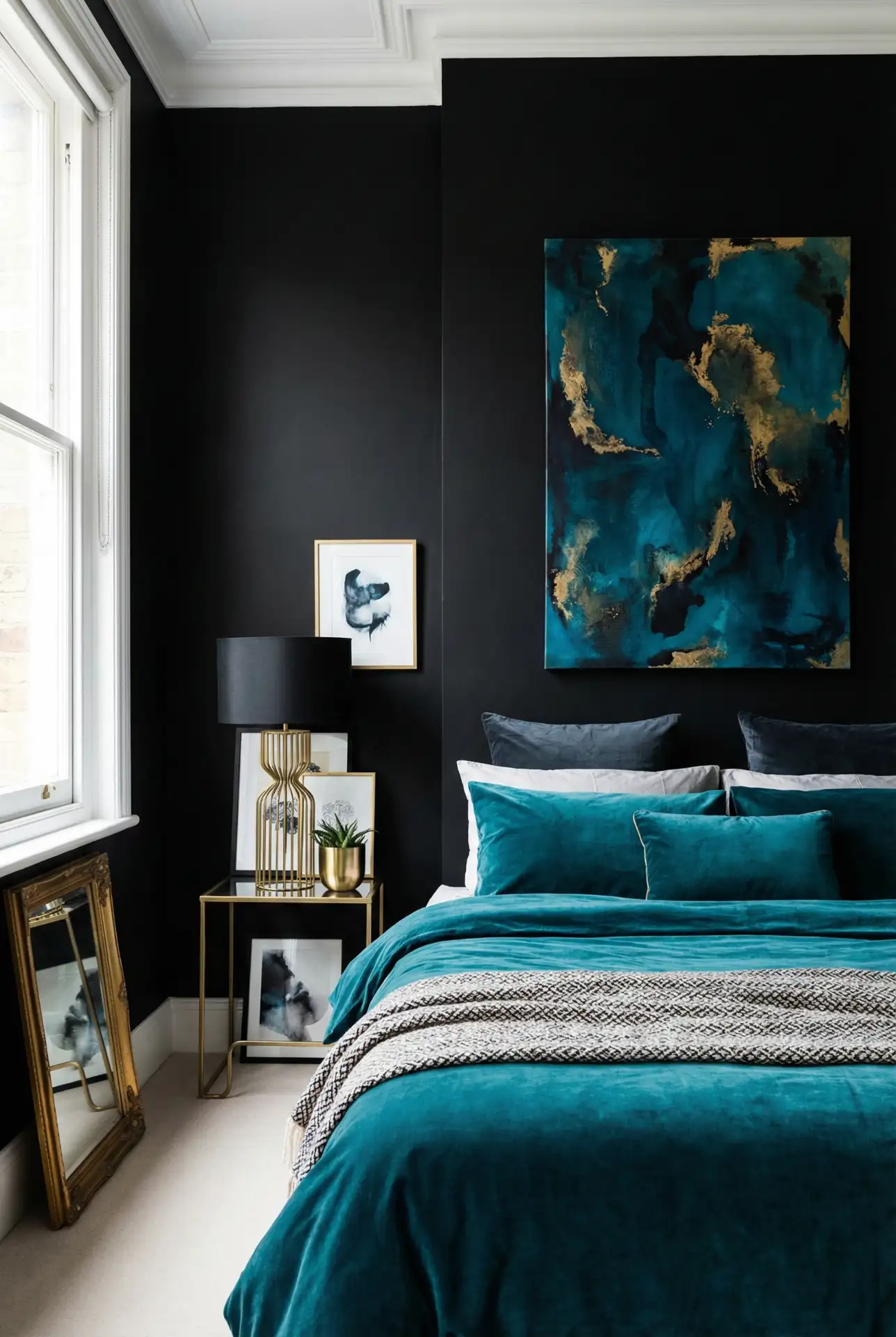 Teal and Black Boldness 1