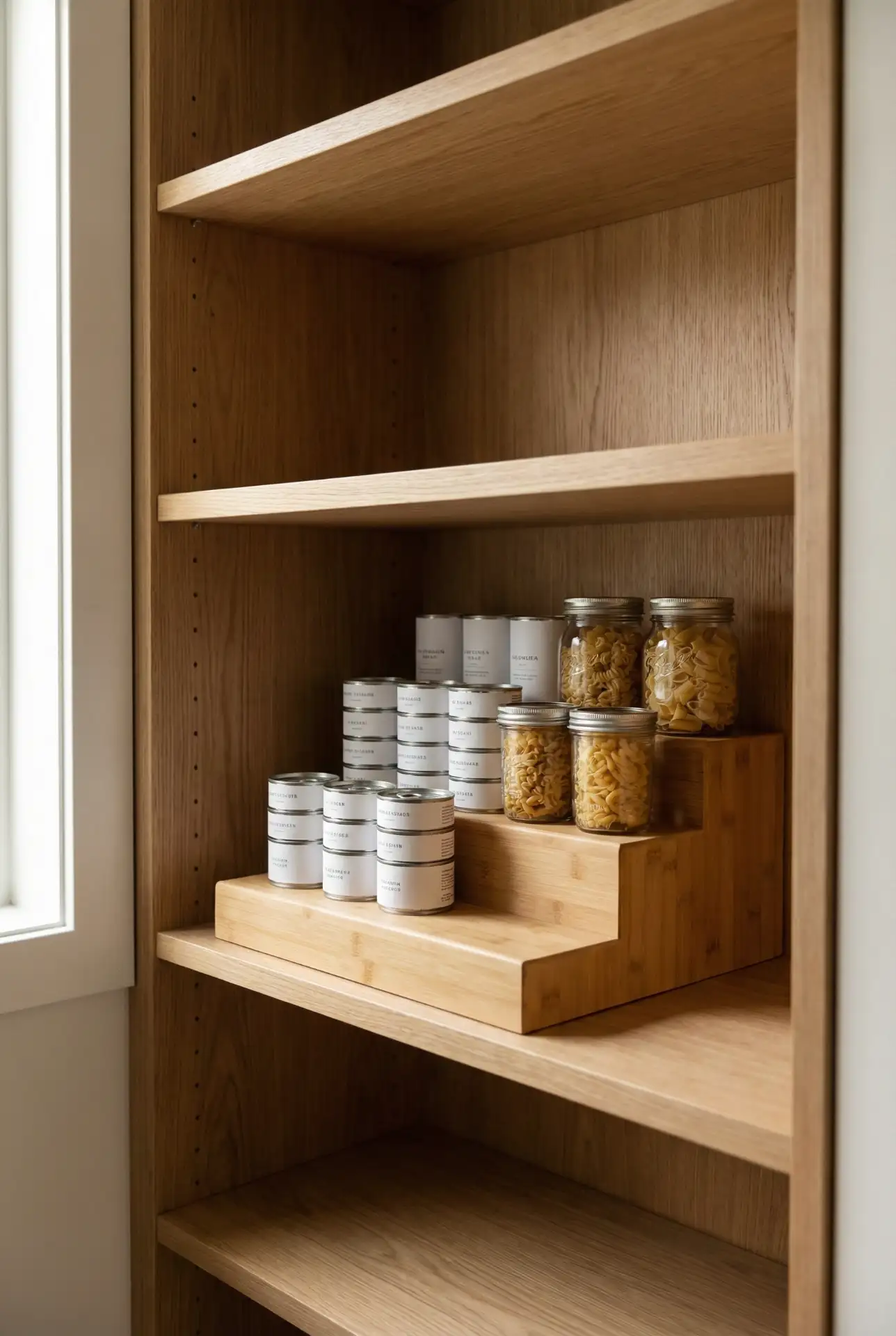 Tiered Shelf Risers for Canned Goods 2