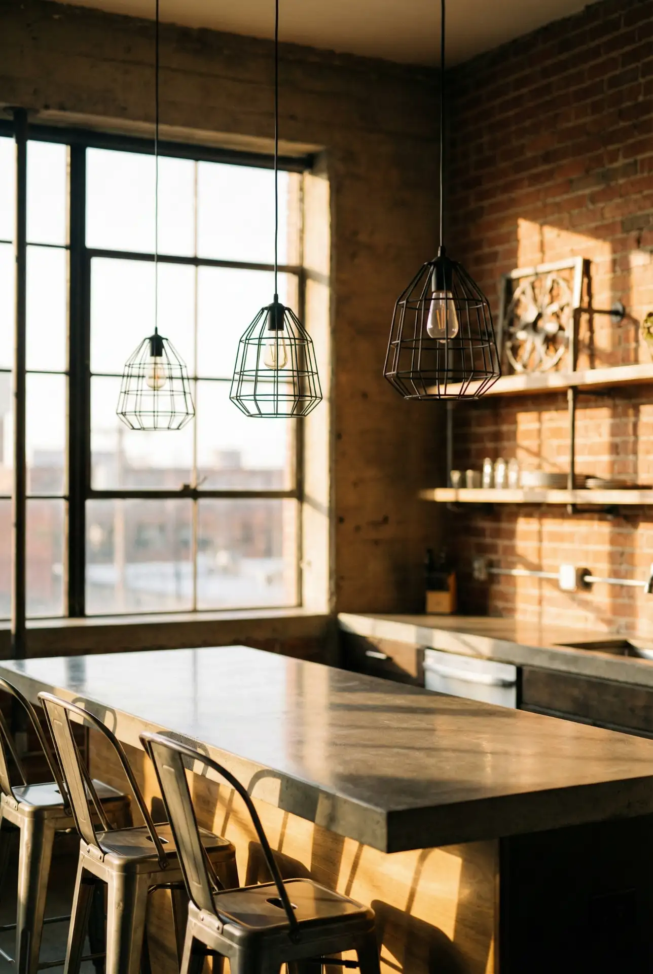 Triple Pendant Cluster in Varied Heights 1