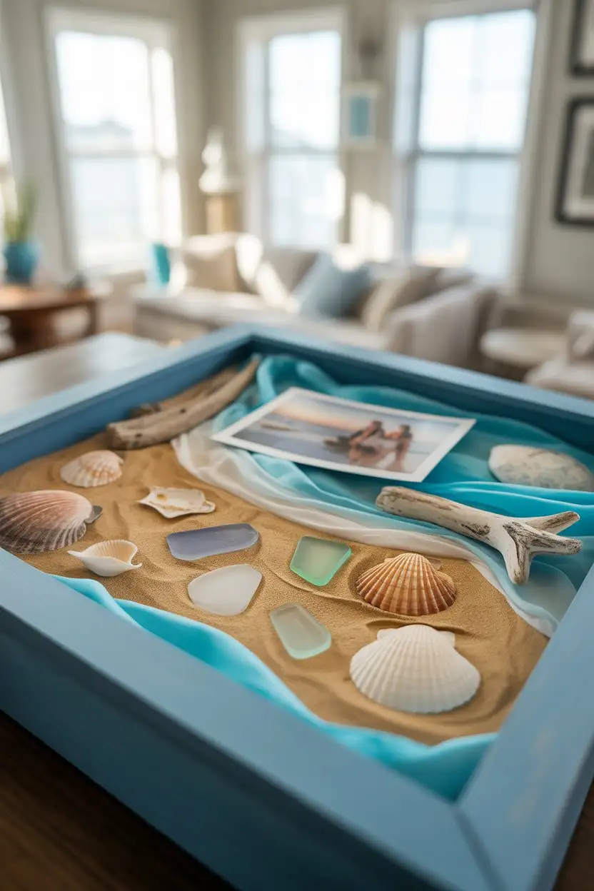 Vacation Beach Memory Shadow Box 2