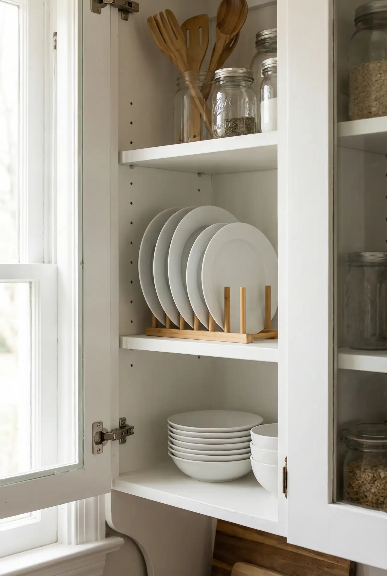 Vertical Plate Racks for Easy Access 1
