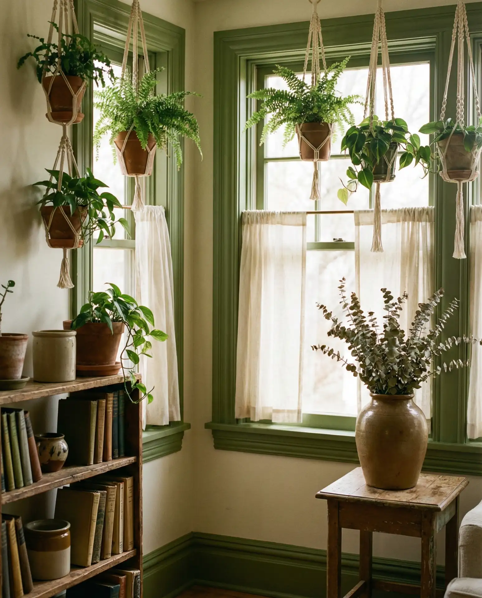Vintage Cottage Living Room with Antique Furniture 2