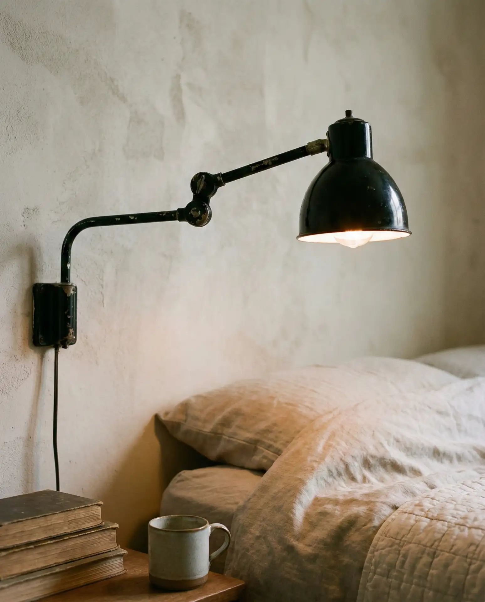 Vintage Swing-Arm Lamps for Bedside Reading 2