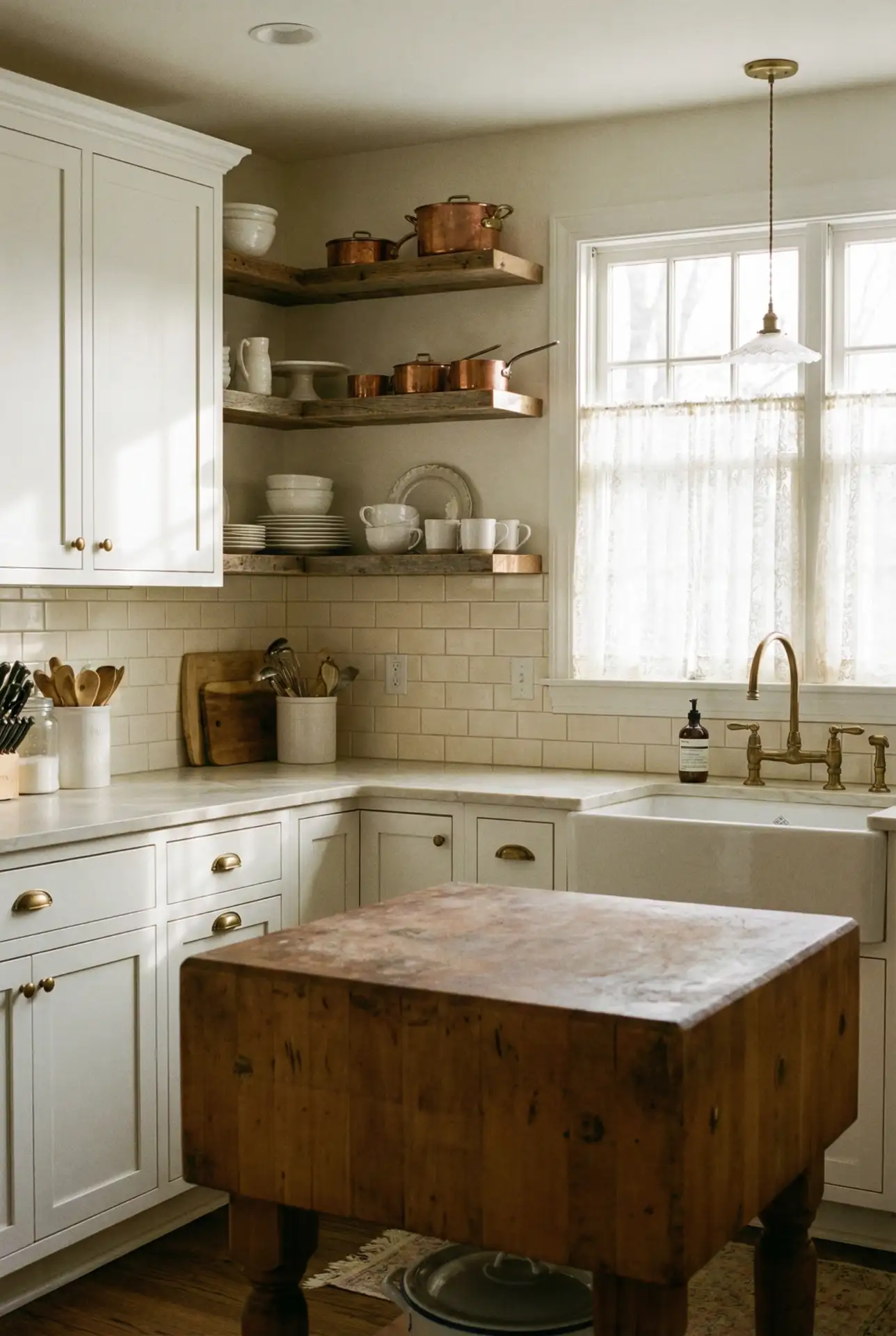 Warm Farmhouse White and Cream 1