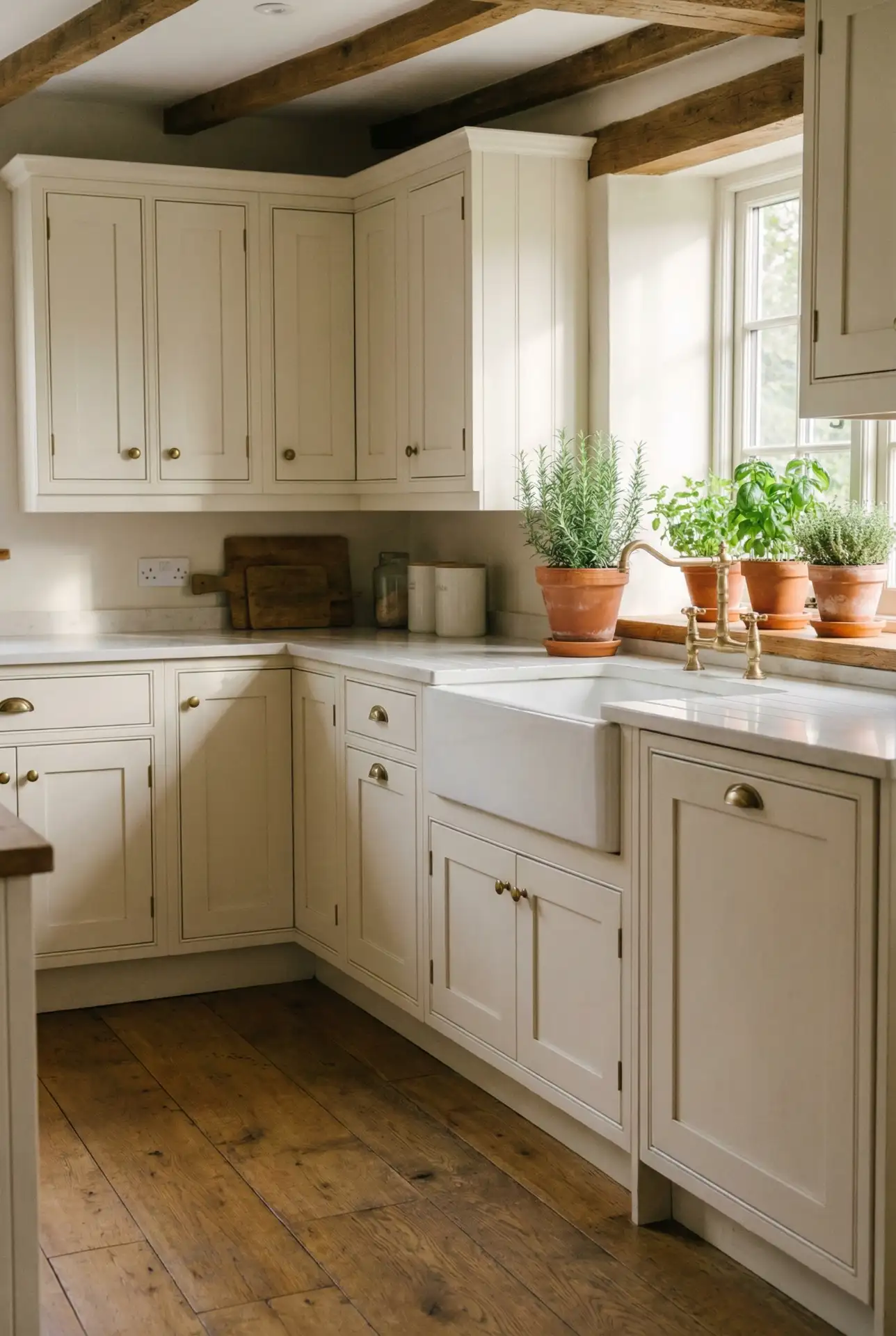 Warm Farmhouse White and Cream 2