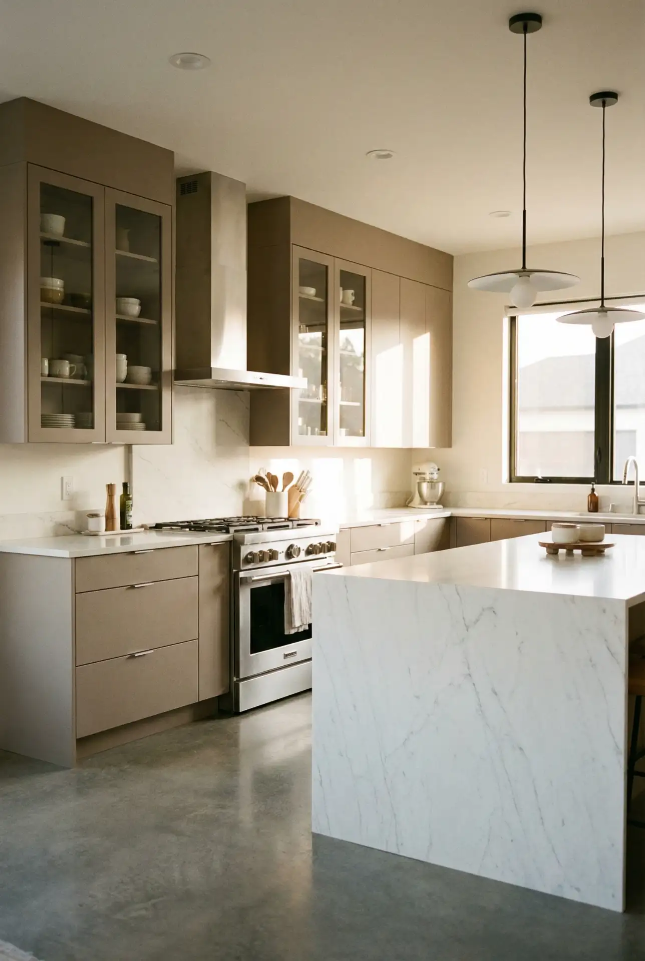 Warm Taupe and Stainless Appliances 2