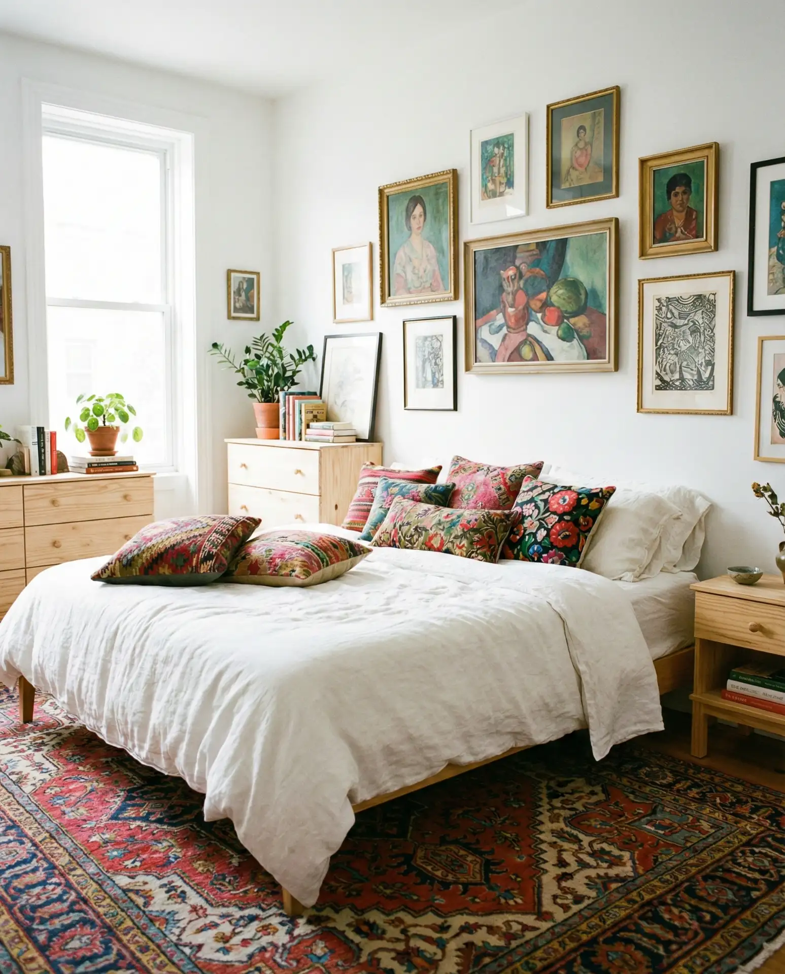 White and Multi-Color Eclectic Mix 1