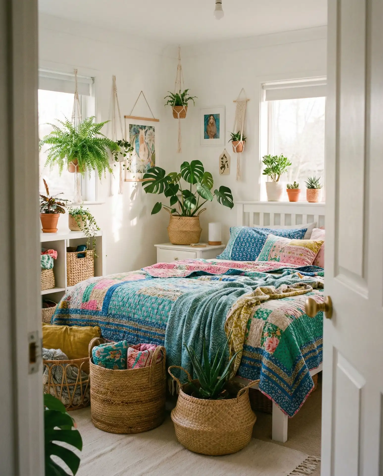 White and Multi-Color Eclectic Mix 2